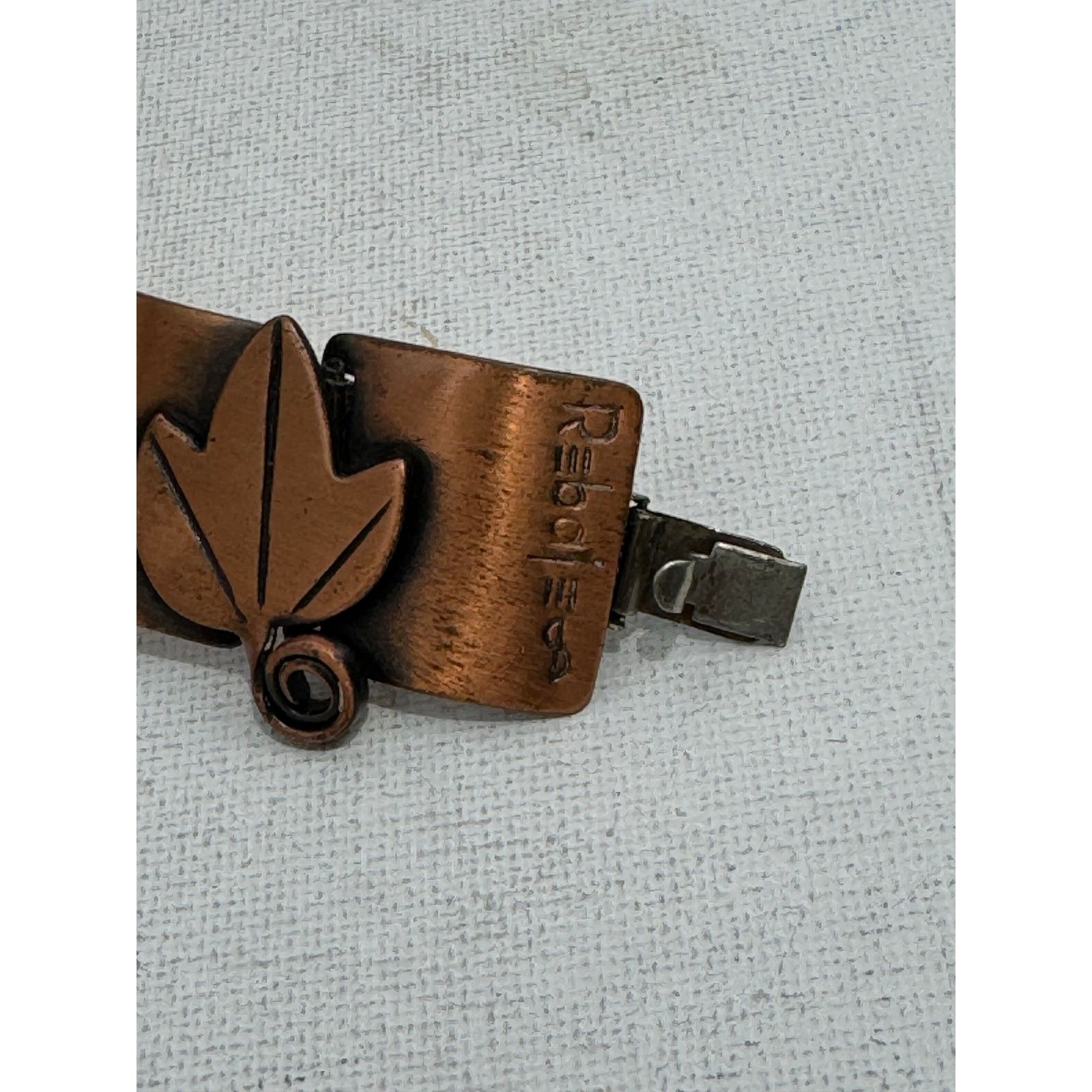 Vintage Vintage Rebajes Copper Leaf Bracelet 6.5" Size ONE SIZE - 3 Thumbnail