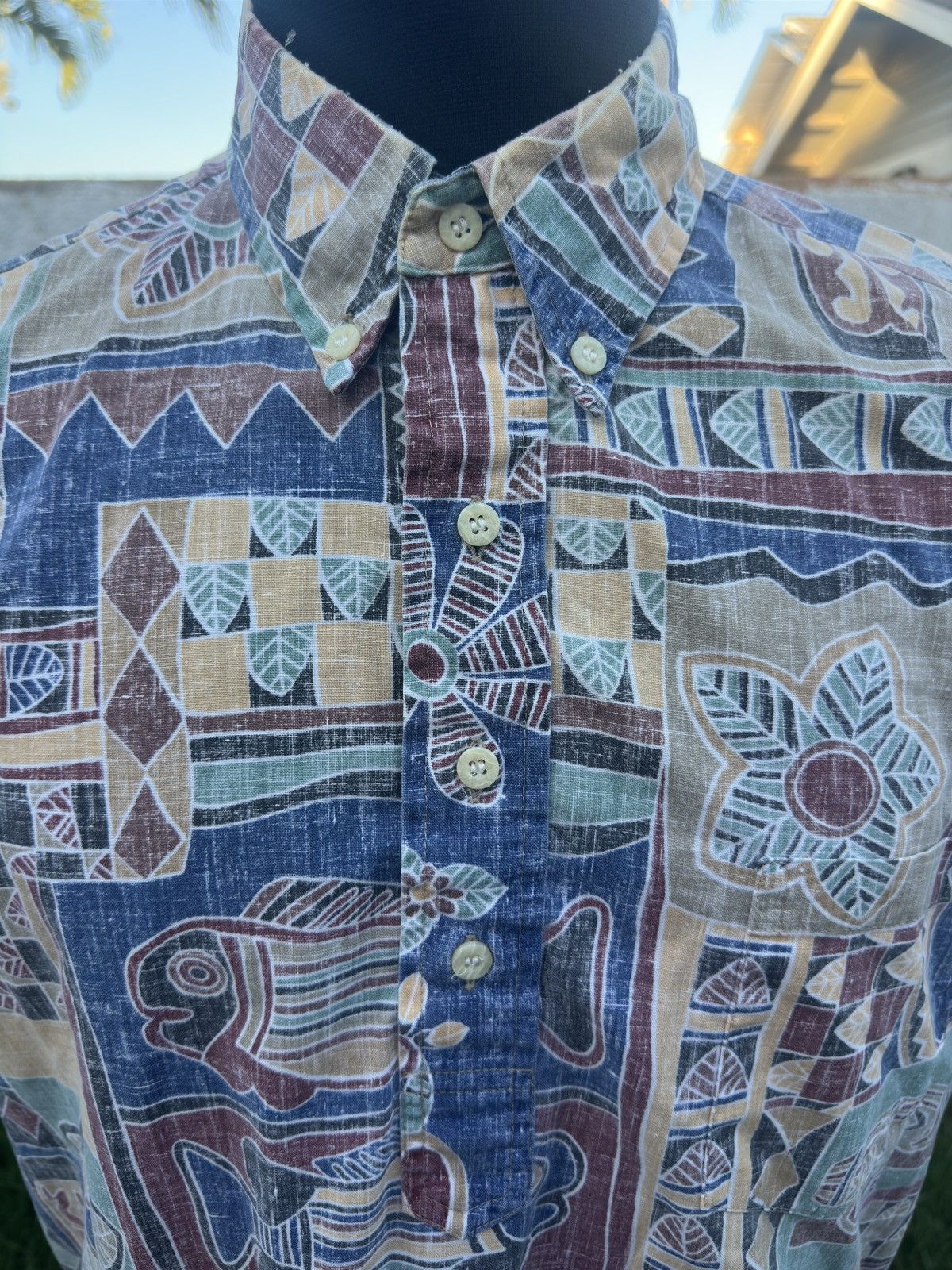 Reyn Spooner PreOwned Reyn Spooner Hawaiian Print Multicolored Men's M Size US M / EU 48-50 / 2 - 3 Thumbnail