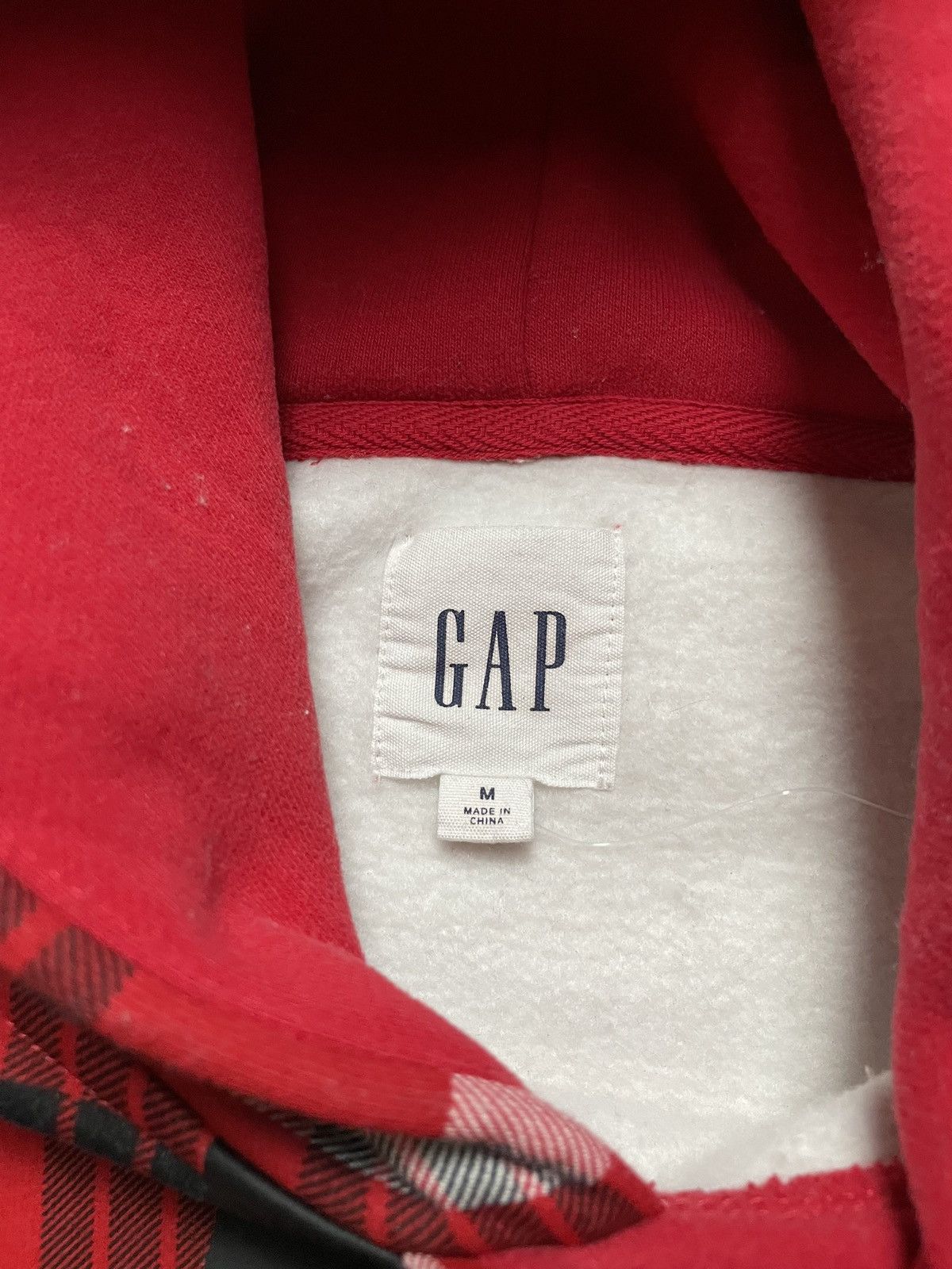Gap GAP Big Logo Plaid Hoodie Size US M / EU 48-50 / 2 - 3 Thumbnail