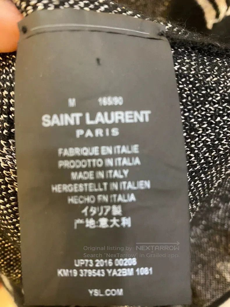 Saint Laurent Paris Saint Laurent Paris Music Note Cardigan. Size US M / EU 48-50 / 2 - 4 Thumbnail