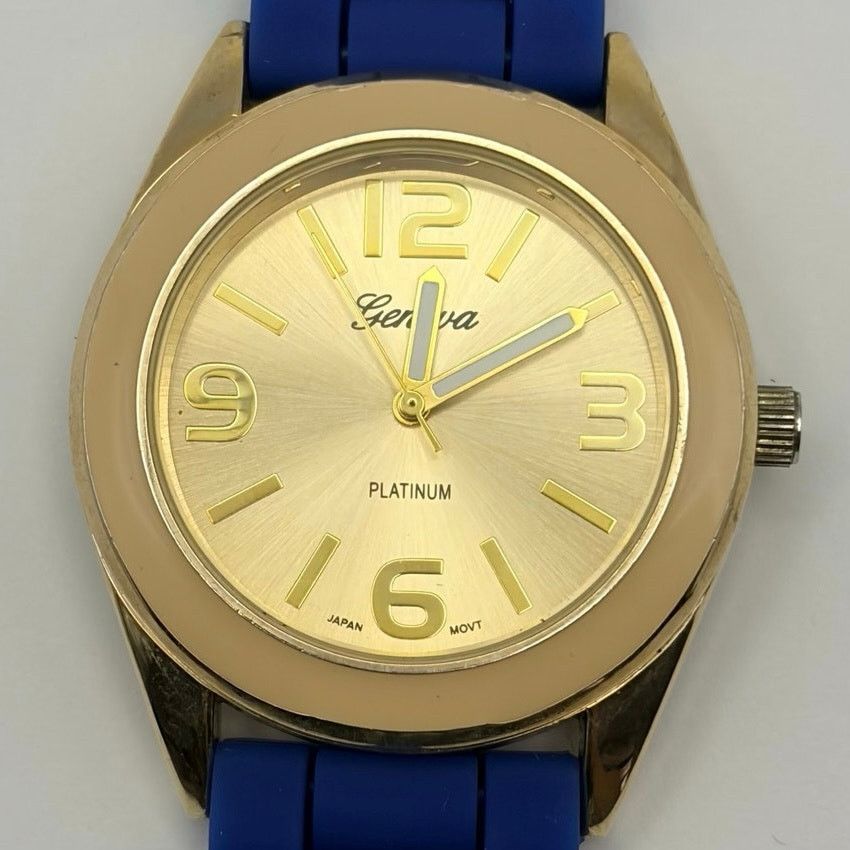 Geneva Blue & Gold Geneva Men’s Watch Size ONE SIZE - 3 Thumbnail