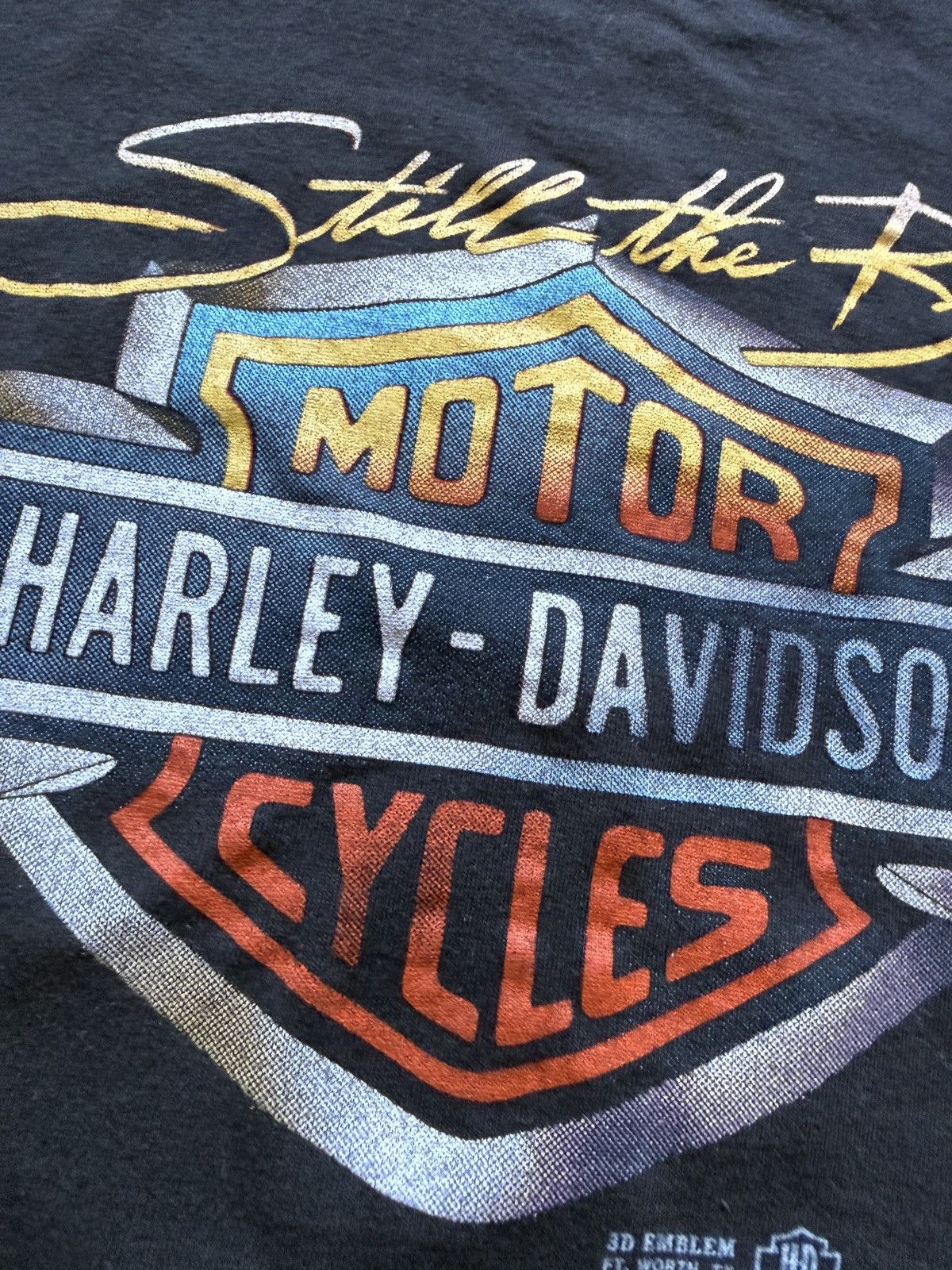 Vintage Vintage 80s 3D Emblem Harley Davidson Still the Best Tee Size US L / EU 52-54 / 3 - 6 Thumbnail