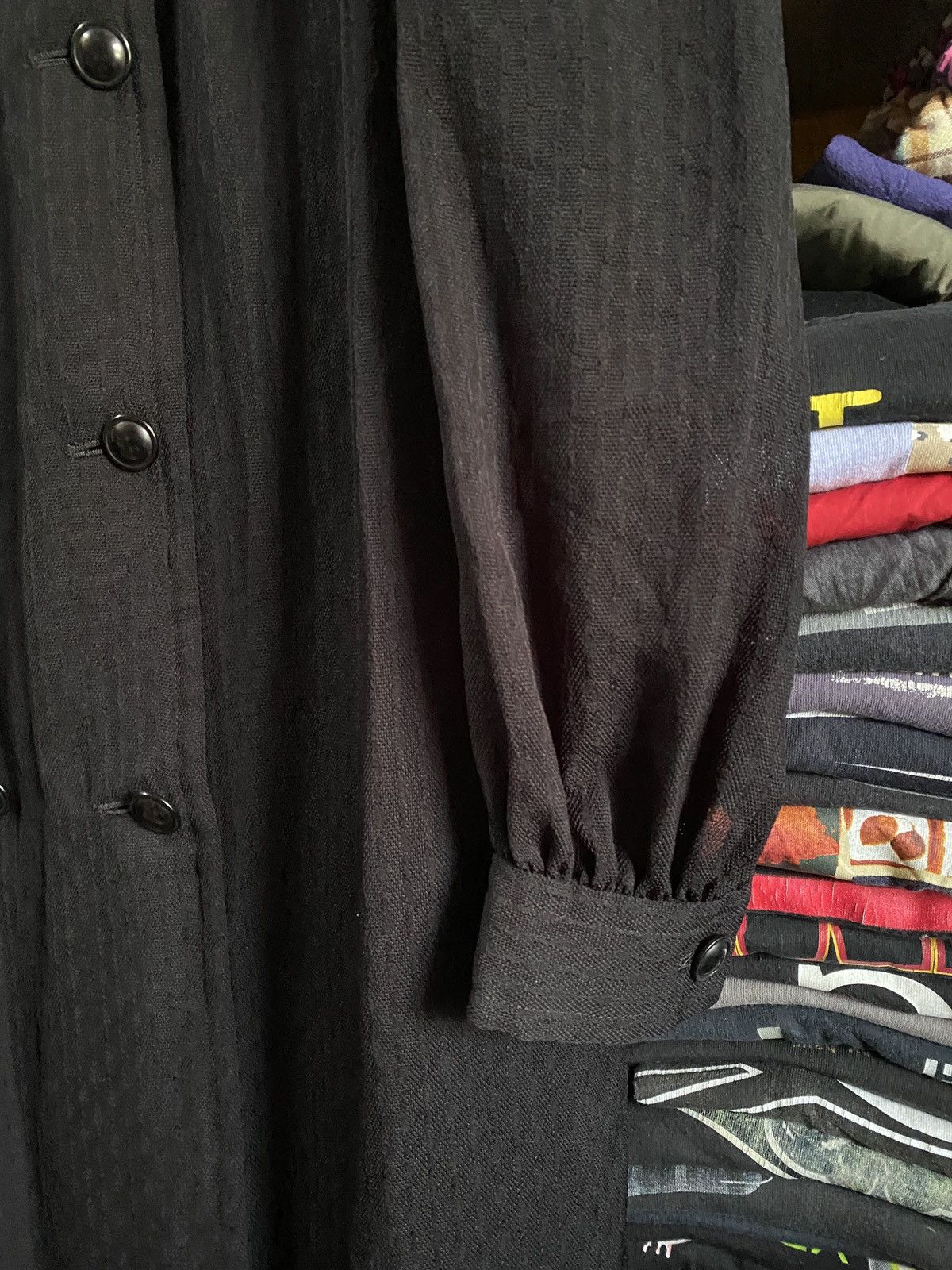 Designer × Givenchy Formal Givenchy luxury Black Wool Dress With Lace Size L / US 10 / IT 46 - 6 Thumbnail