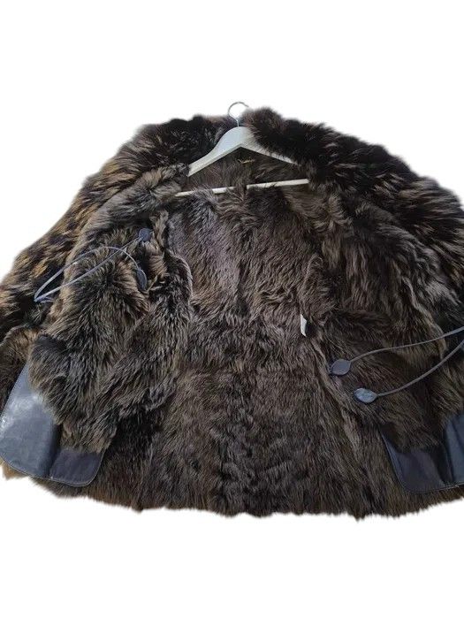 Roberto Cavalli SHEARLING LEATHER HEAVY COAT Size L / US 10 / IT 46 - 4 Thumbnail