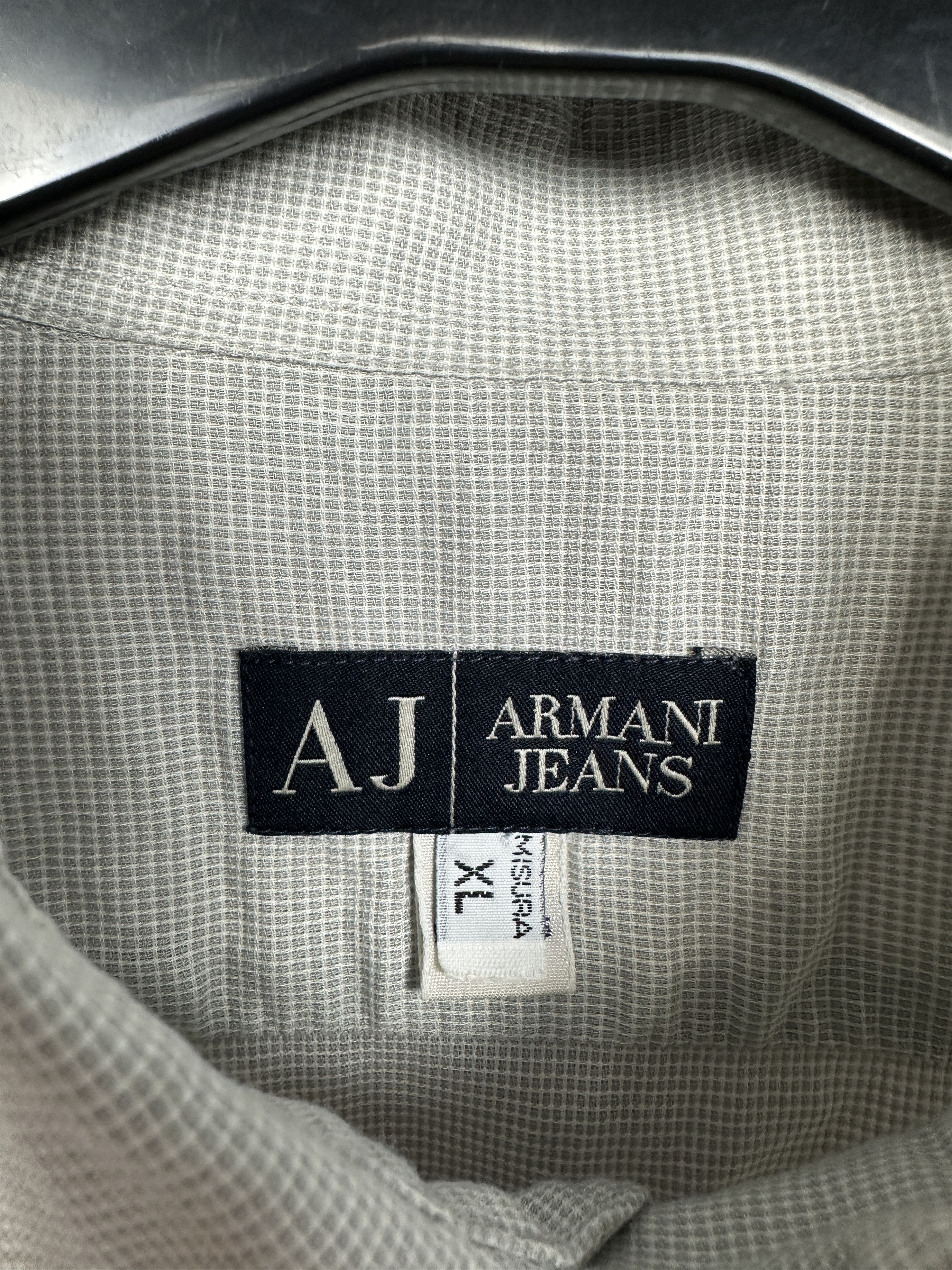 Armani Armani Jeans 90s Vintage Mens Short Sleeve Shirt Size US XL / EU 56 / 4 - 4 Thumbnail