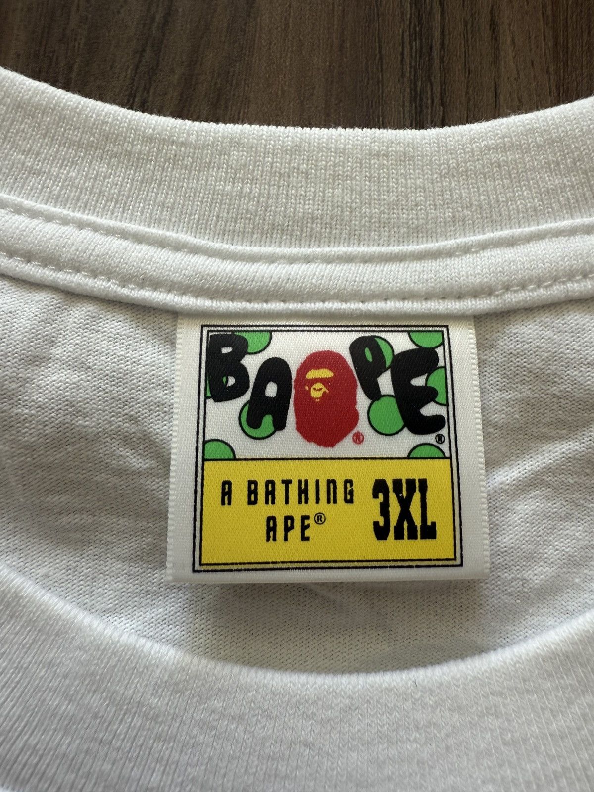 Bape BAPE A Bathing Ape Baby Milo White Tee 3XL Blue Camo Logo Size US XXL / EU 58 / 5 - 4 Thumbnail
