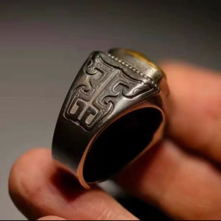 Vintage Tiger bead Ring Vintage Rings🔥🔥🔥 Size ONE SIZE - 2 Thumbnail