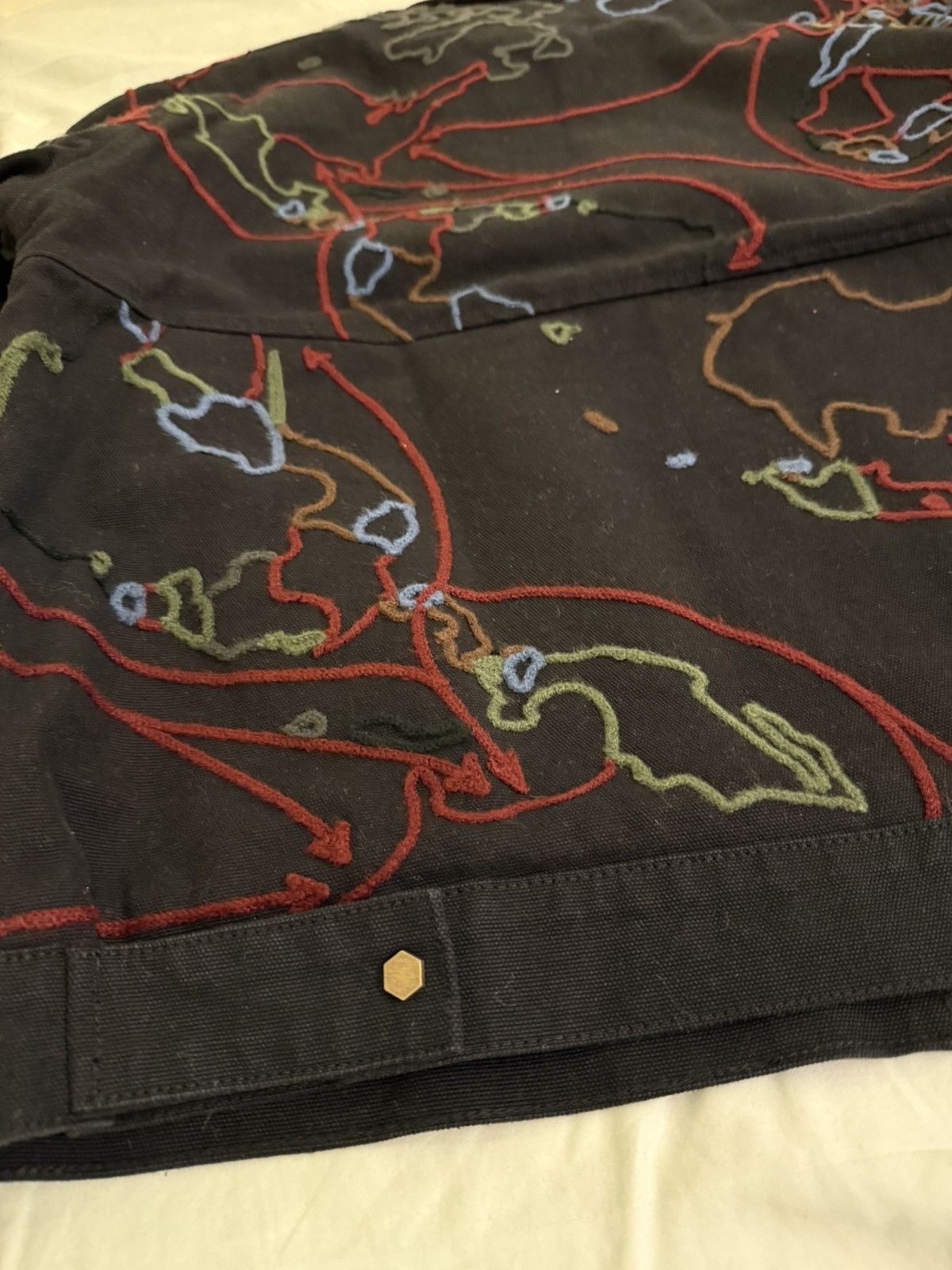 Fugazi Fugazi Chain Stich Trade Route Work Jacket Black L Size US L / EU 52-54 / 3 - 4 Thumbnail