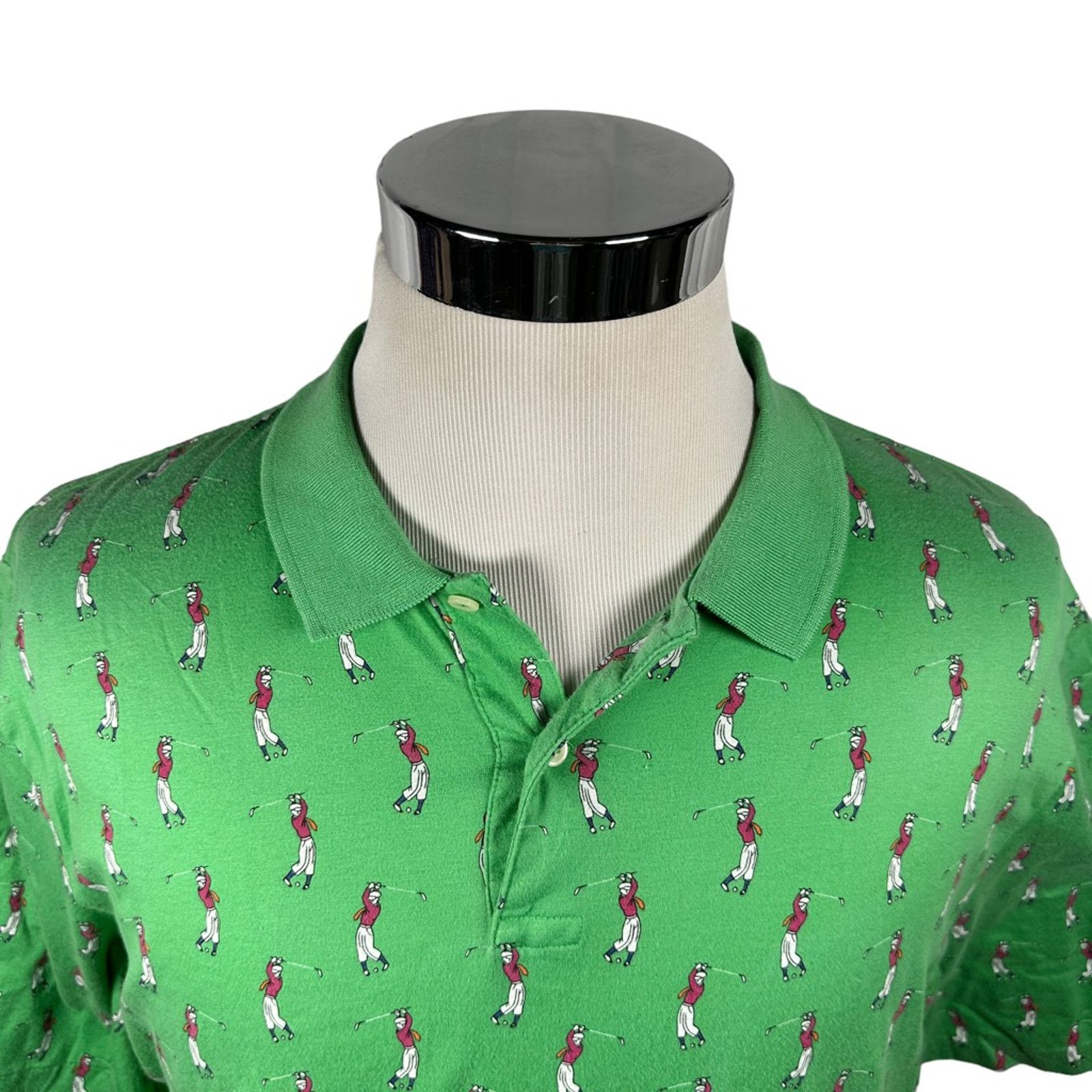 Ralph Lauren Polo Ralph Lauren Golf Shirt Vintage Green Golfer USA L Size US L / EU 52-54 / 3 - 6 Thumbnail
