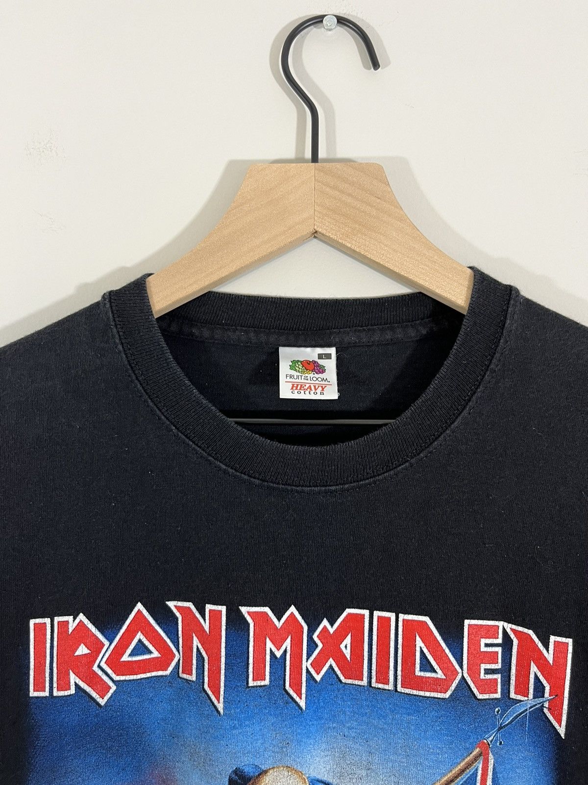 Band Tees Iron Maiden 2000s Faded Union Jack British Flag Band Tee Size US L / EU 52-54 / 3 - 3 Thumbnail