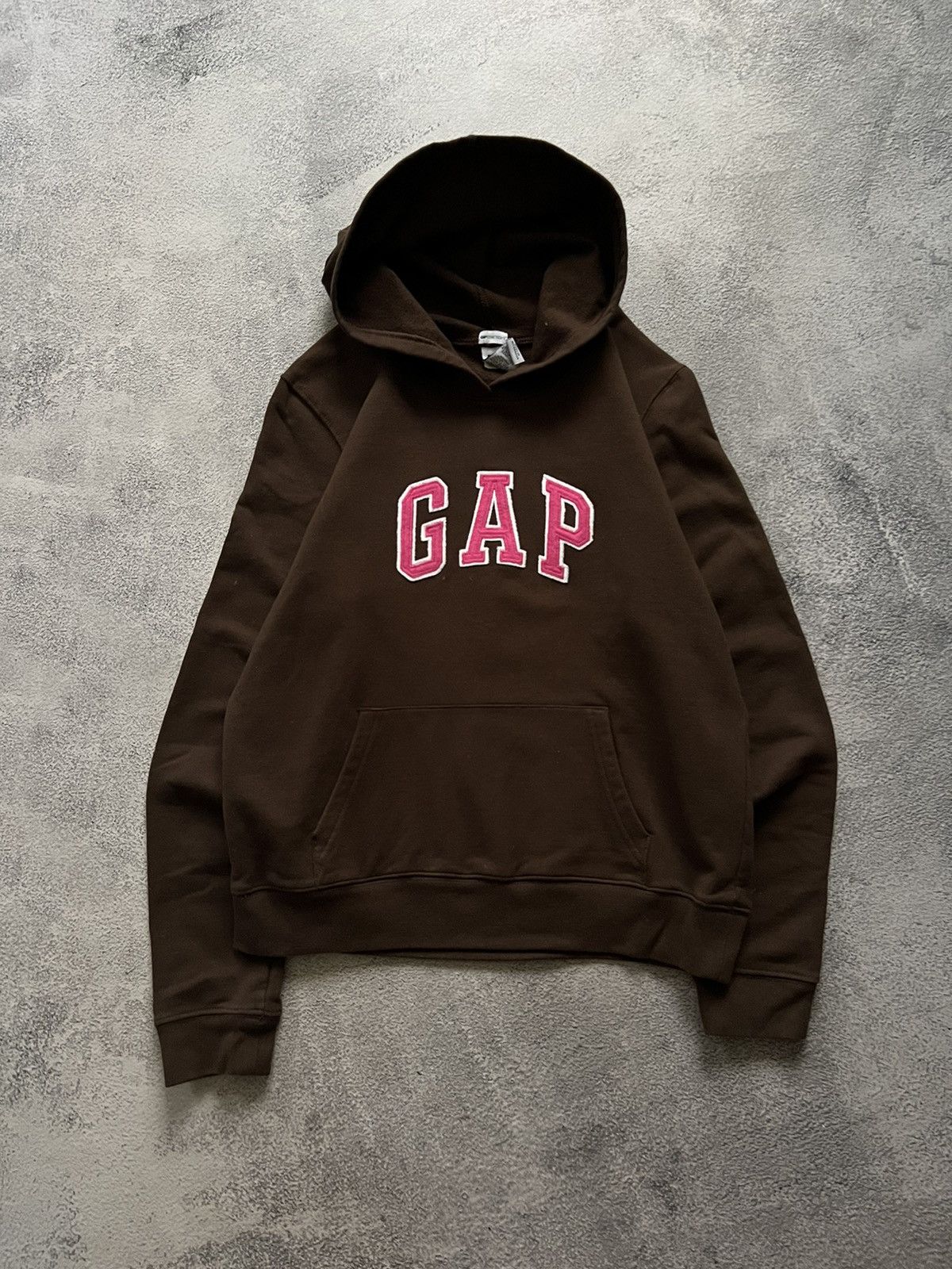 Gap × Vintage Vintage Y2k Gap Brown 🤎 Hype Hoodie 90’s Size M / US 6-8 / IT 42-44 - 2 Thumbnail