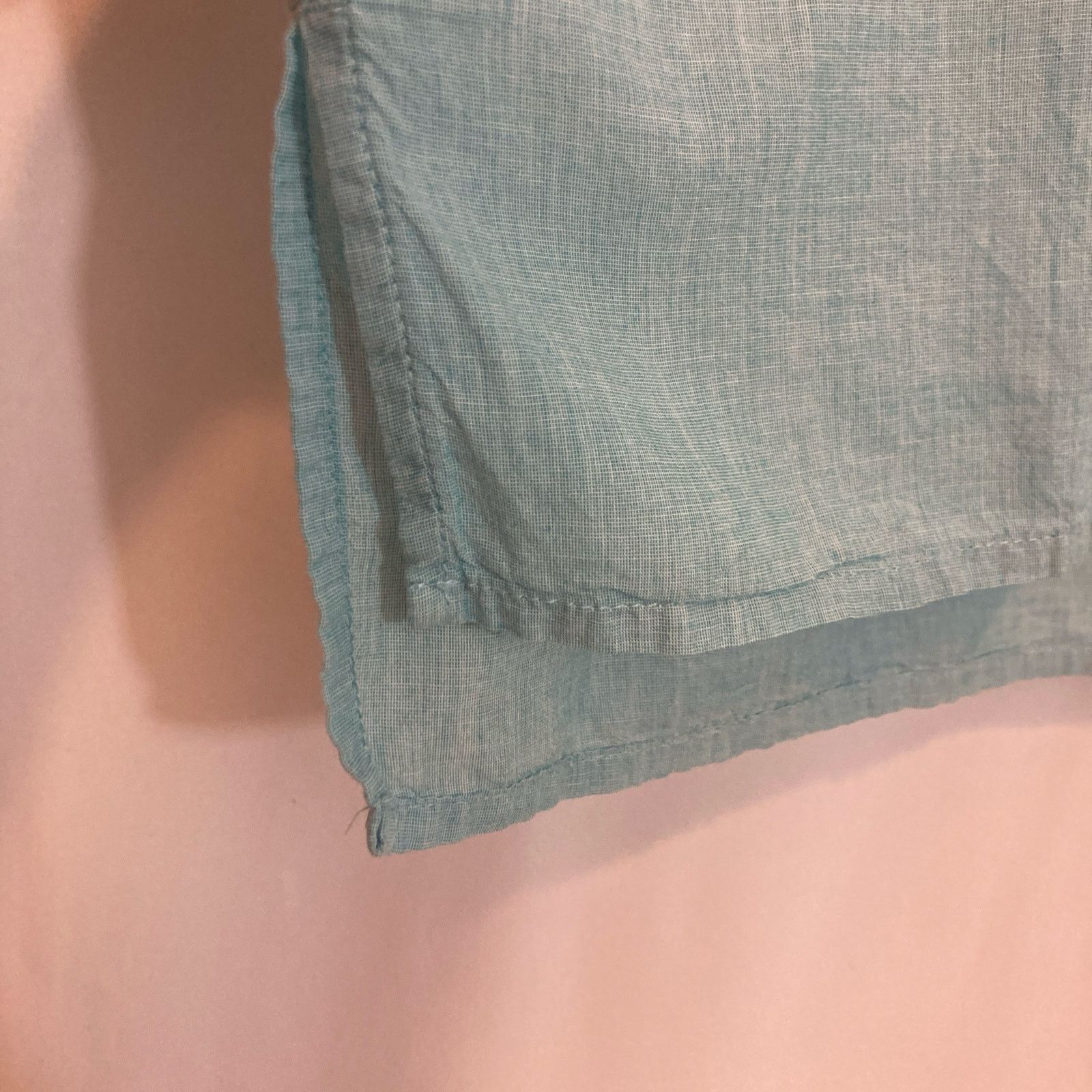 St. Johns Bay St Johns Bay Light Blue Cotton Short Sleeve Button Shirt Top Size M / US 6-8 / IT 42-44 - 5 Thumbnail