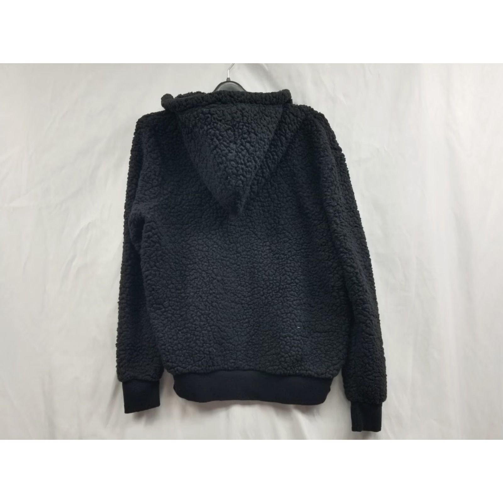 Vintage Marc New York Jacket Womens Large Black Sherpa Full Zip Long Sleeve Hooded Size L / US 10 / IT 46 - 2 Thumbnail