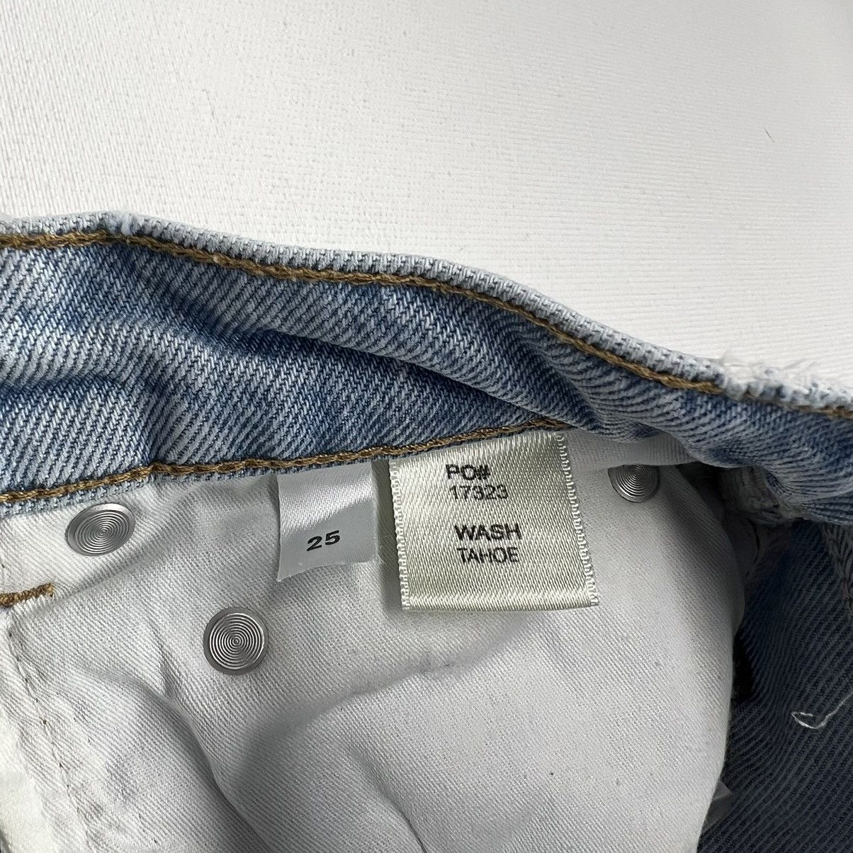 Reformation Reformation Jeans Cynthia High Rise Straight Patch Tahoe Size 25" / US 0 / IT 36 - 8 Thumbnail