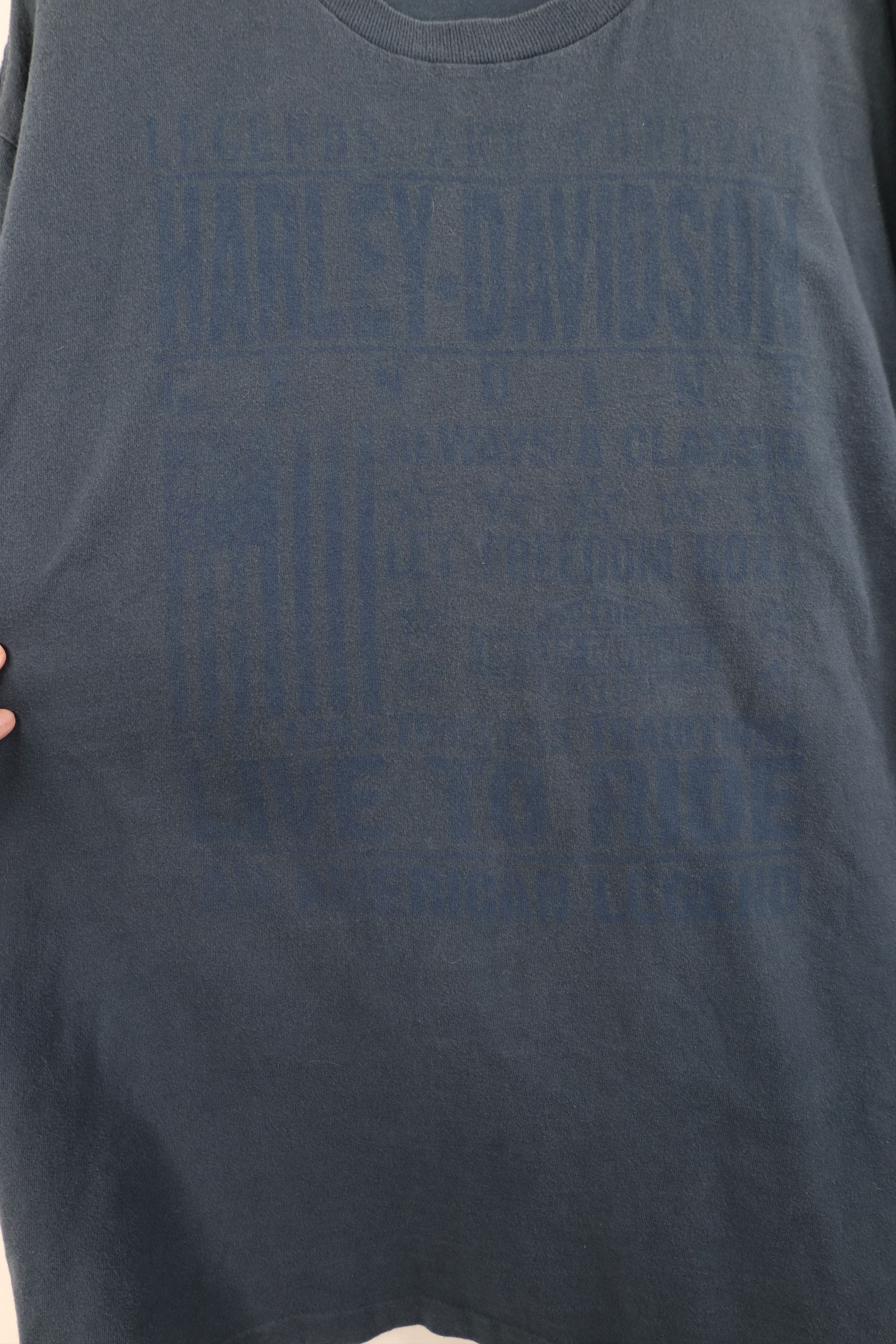 Harley Davidson Vintage Y2K Harley Davidson Eagle Fire Flames T-Shirt USA Size US XXL / EU 58 / 5 - 7 Thumbnail