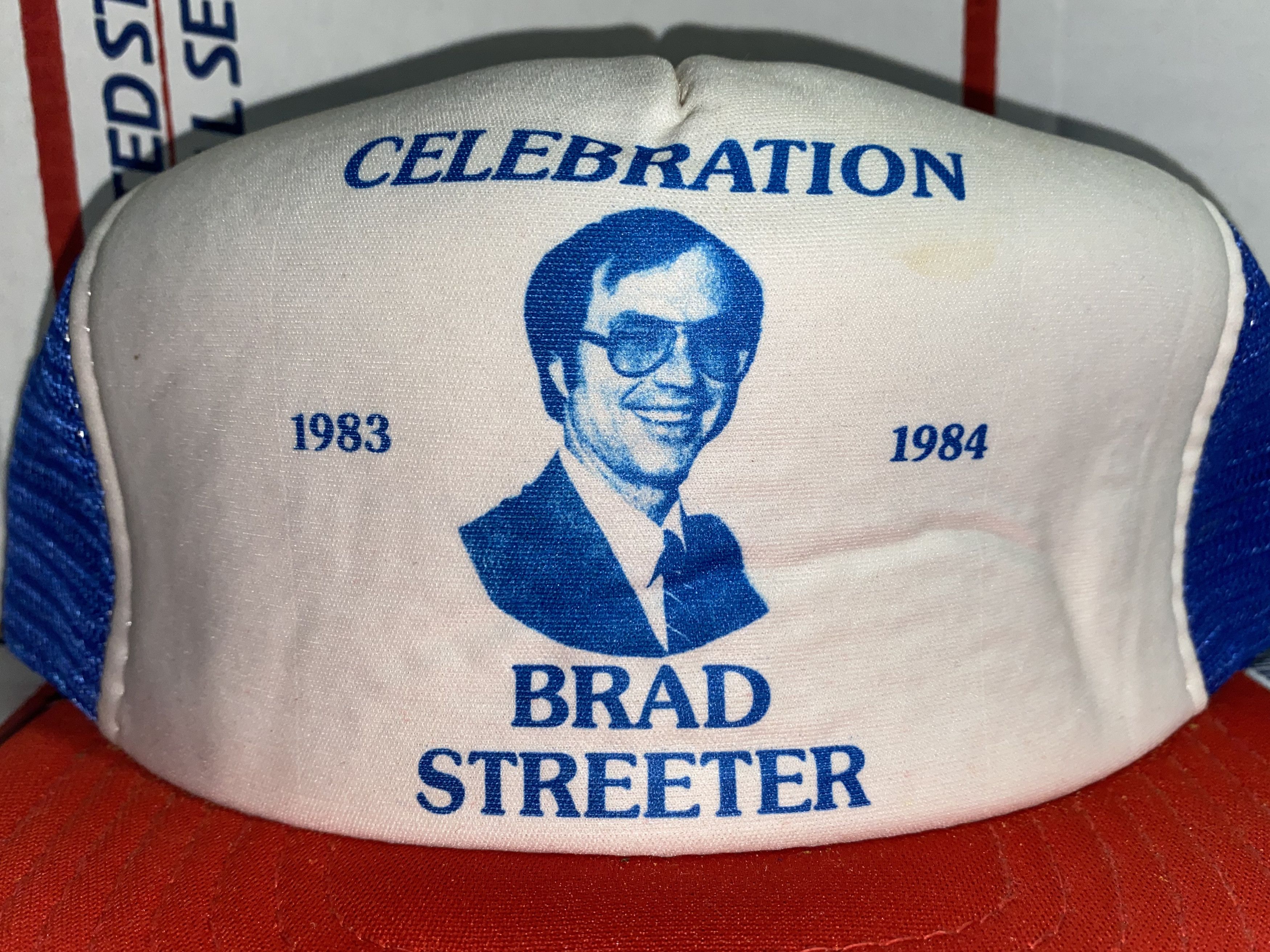 Vintage vtg 80s trucker hat Celebration Brad Streeter Cap Bradley US Size ONE SIZE - 2 Thumbnail