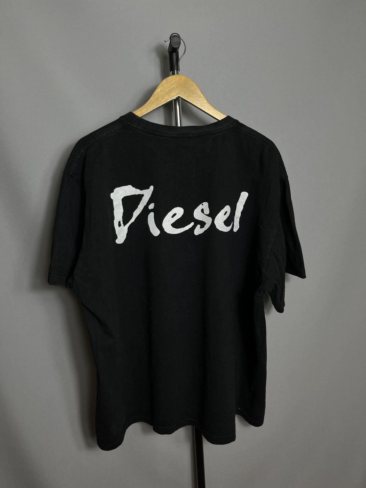 Diesel × Vintage DIESEL T-Shirt Mens Vintage 90s Cotton Double Sided Avirex Size US XXL / EU 58 / 5 - 8 Thumbnail