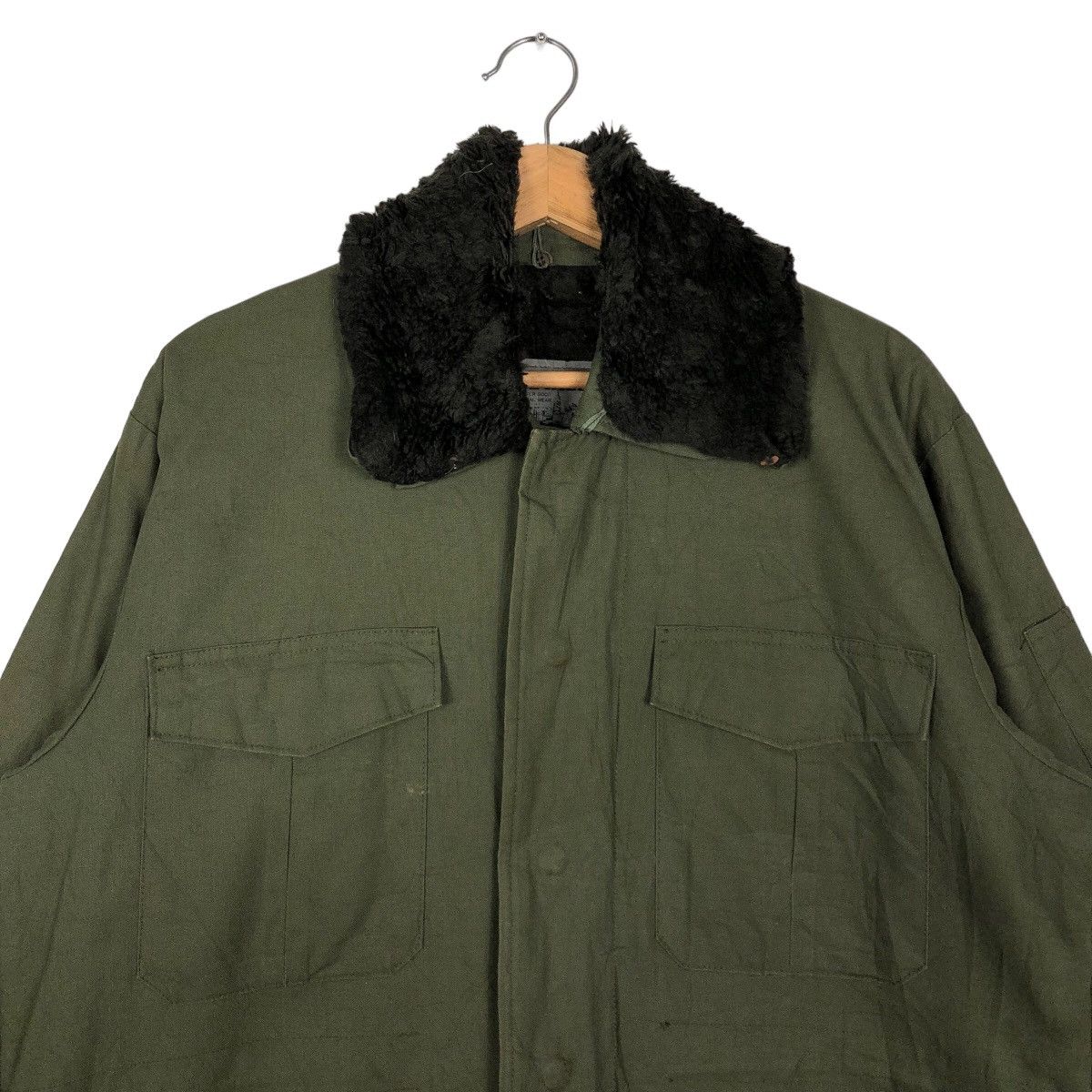 Vintage 🔥90’s Vintage Pine Hill Military Hunting Jacket Mink Fur Size US L / EU 52-54 / 3 - 2 Thumbnail