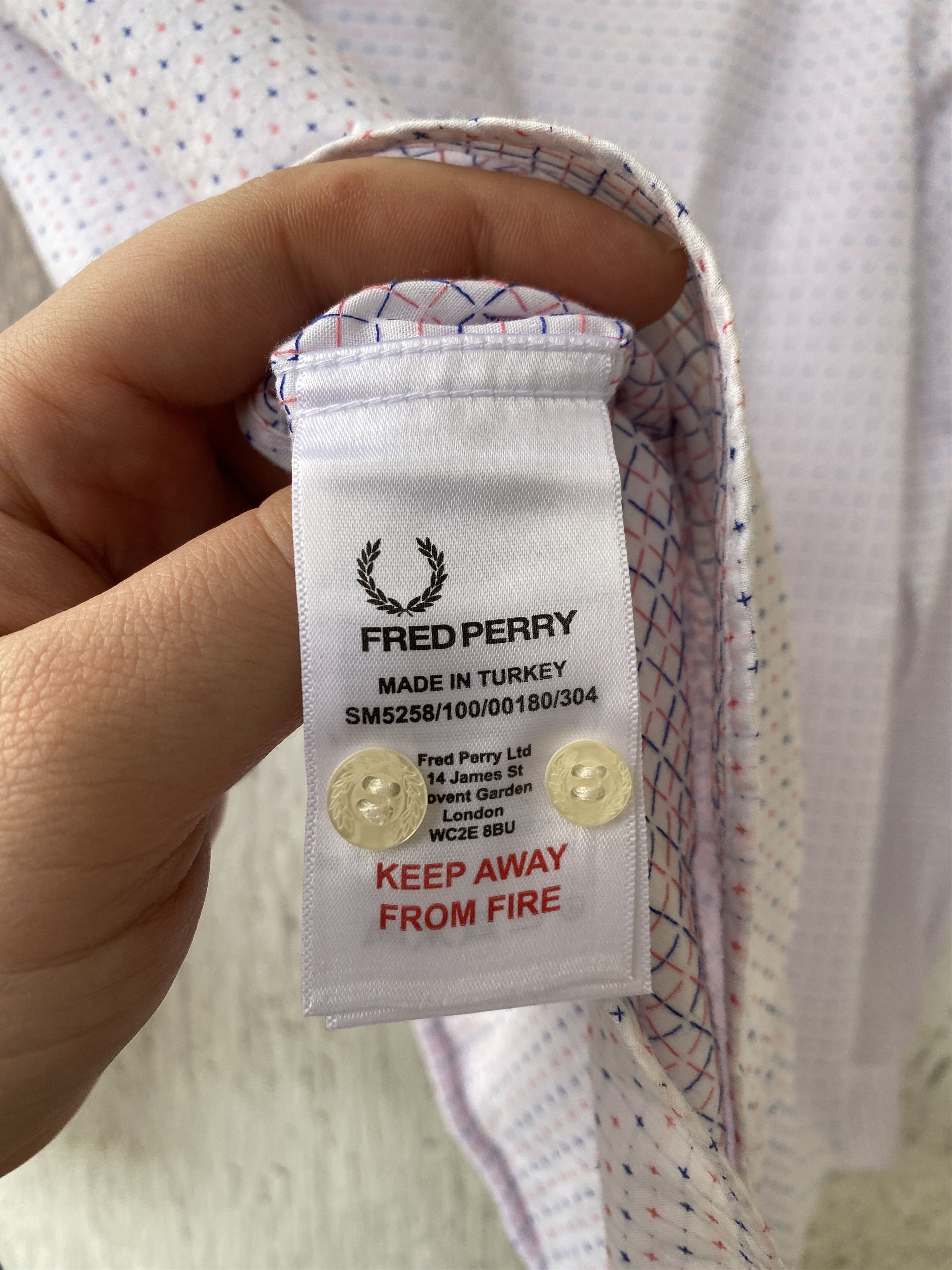 Fred Perry × Raf Simons multicolor pattern shirt Size US M / EU 48-50 / 2 - 5 Thumbnail