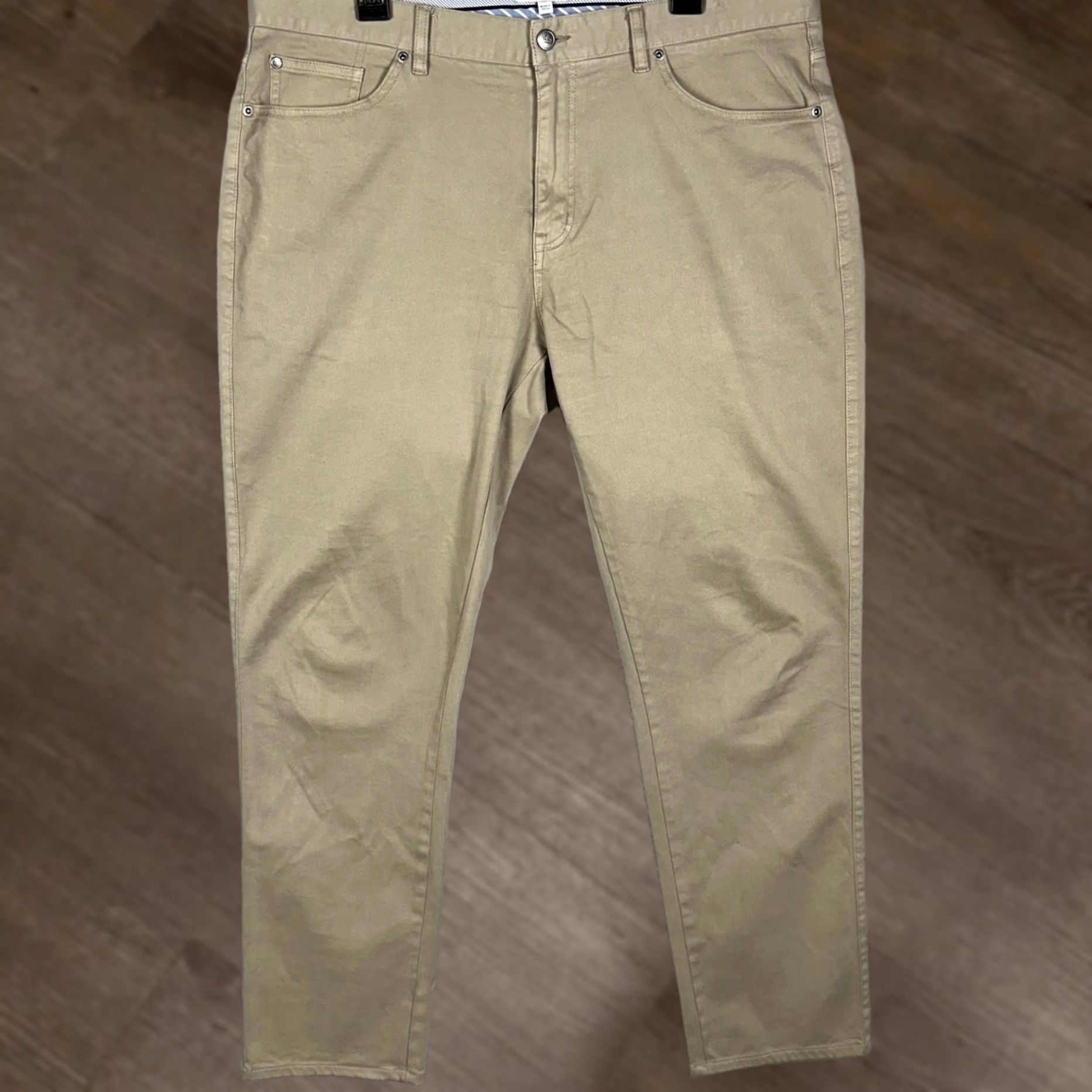 Peter Millar Peter Millar Pants Men 38 Tan Khakis Chino Golf Performance Stretch 5 Pocket Size US 38 / EU 54 - 1 Thumbnail