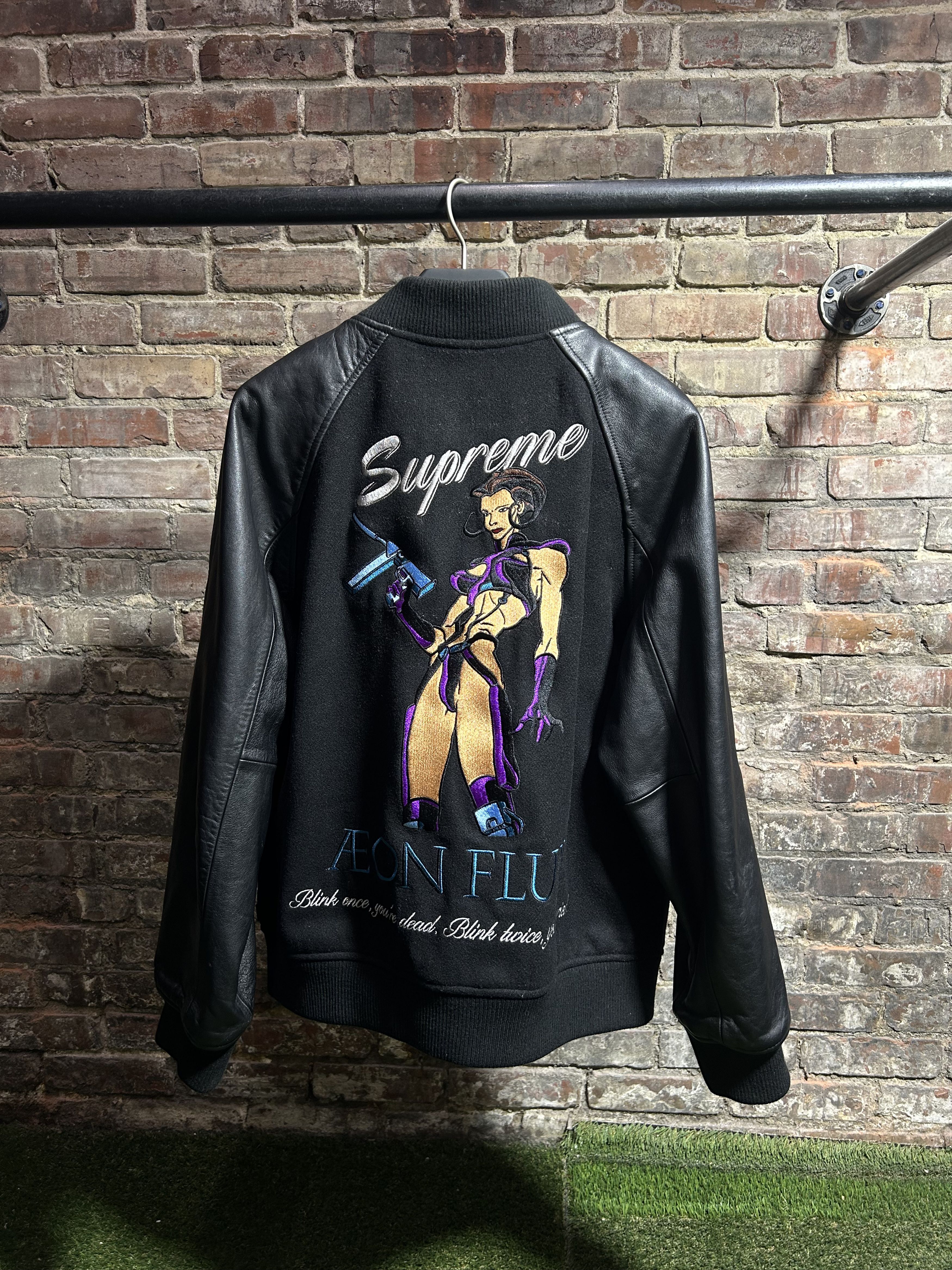 Supreme Supreme Aeon Flux Varsity Jacket | Grailed