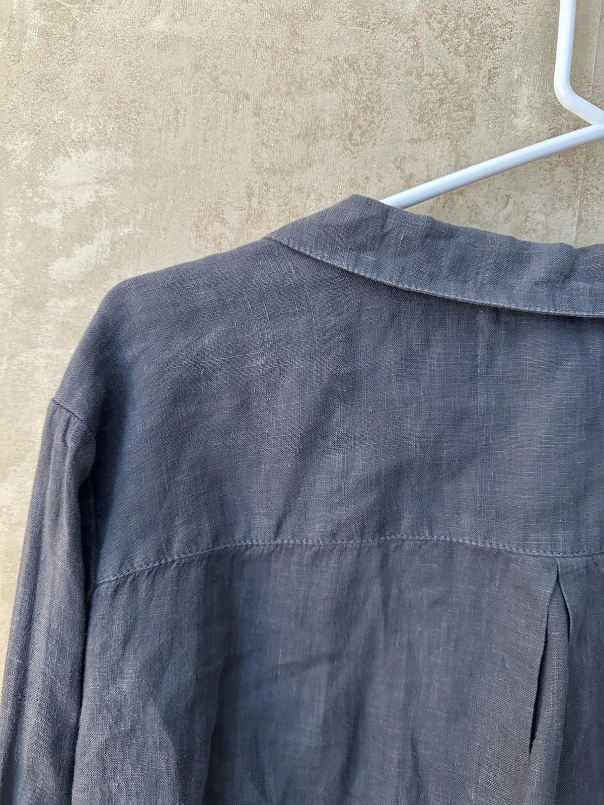 Designer Cloth and Stone button down size medium 100% Linen Size M / US 6-8 / IT 42-44 - 12 Thumbnail