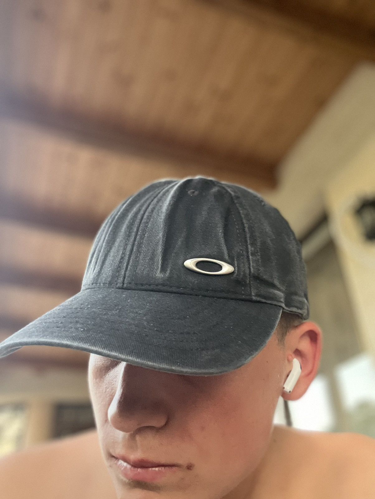 Oakley Oakley Vintage Black Cap 🕶☀️ | Sun Faded Heat | One Size Size ONE SIZE - 4 Thumbnail