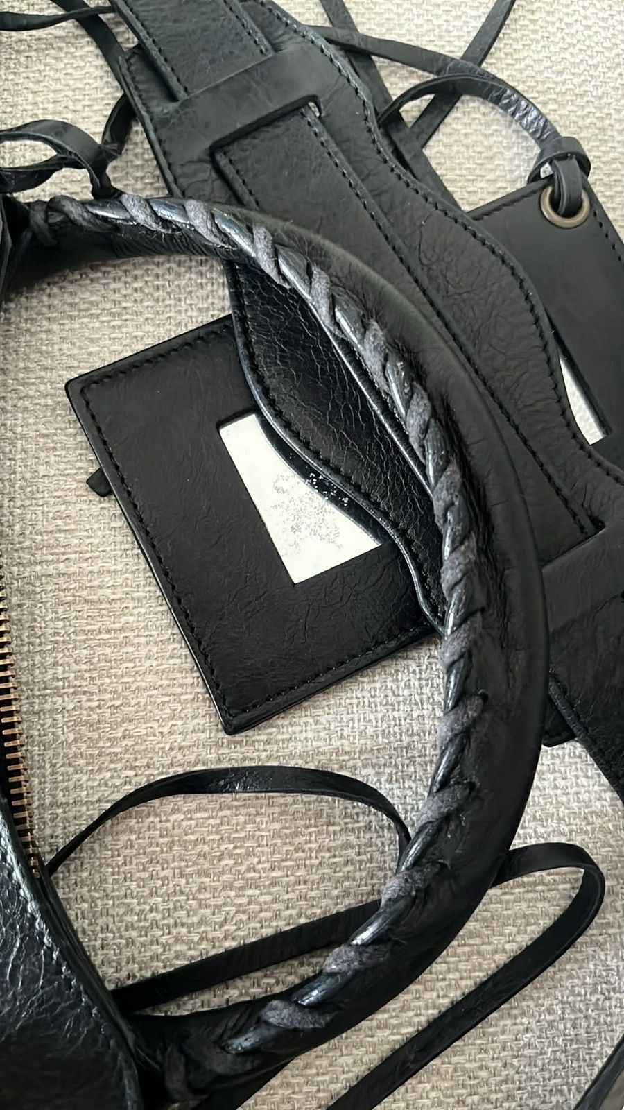Balenciaga Balenciaga "The First" 2005 Black Chevre Leather Size ONE SIZE - 6 Thumbnail