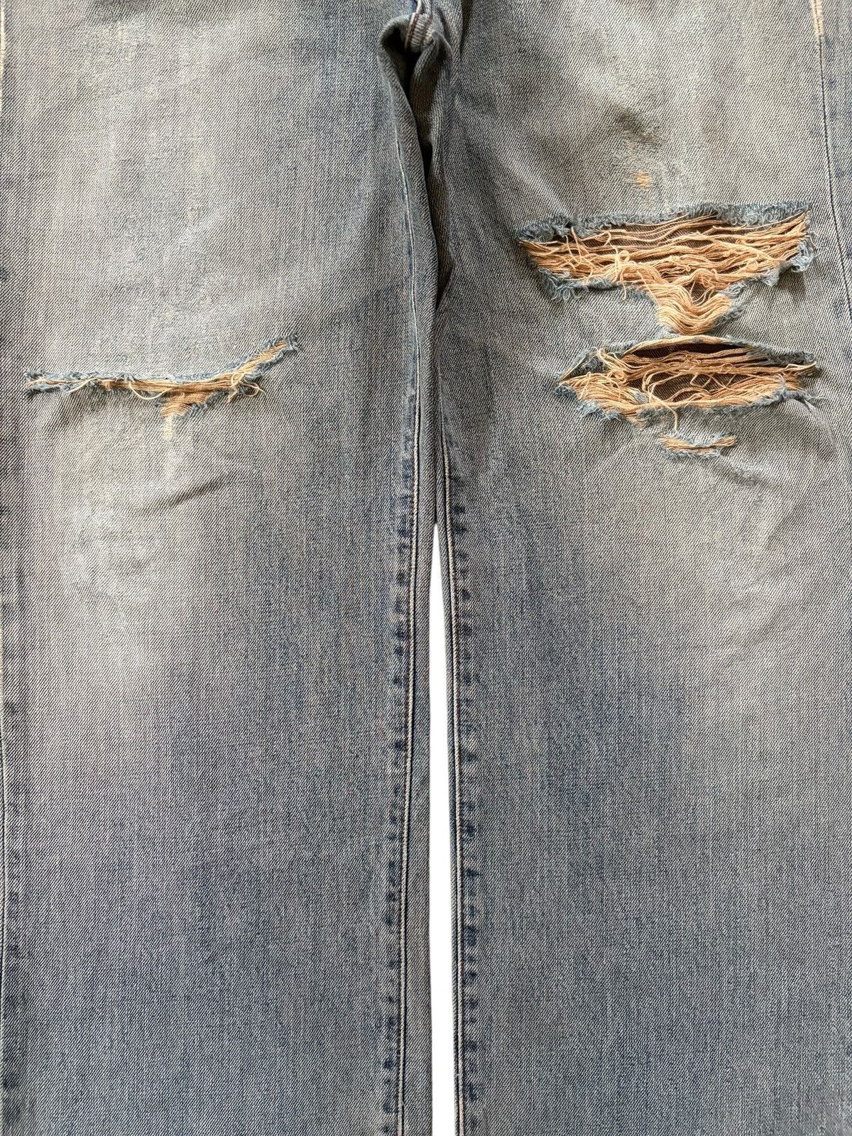 Edwin Vintage Japanese Brand Rusty Wash Distress Baggy Jeans Size US 33 - 3 Thumbnail
