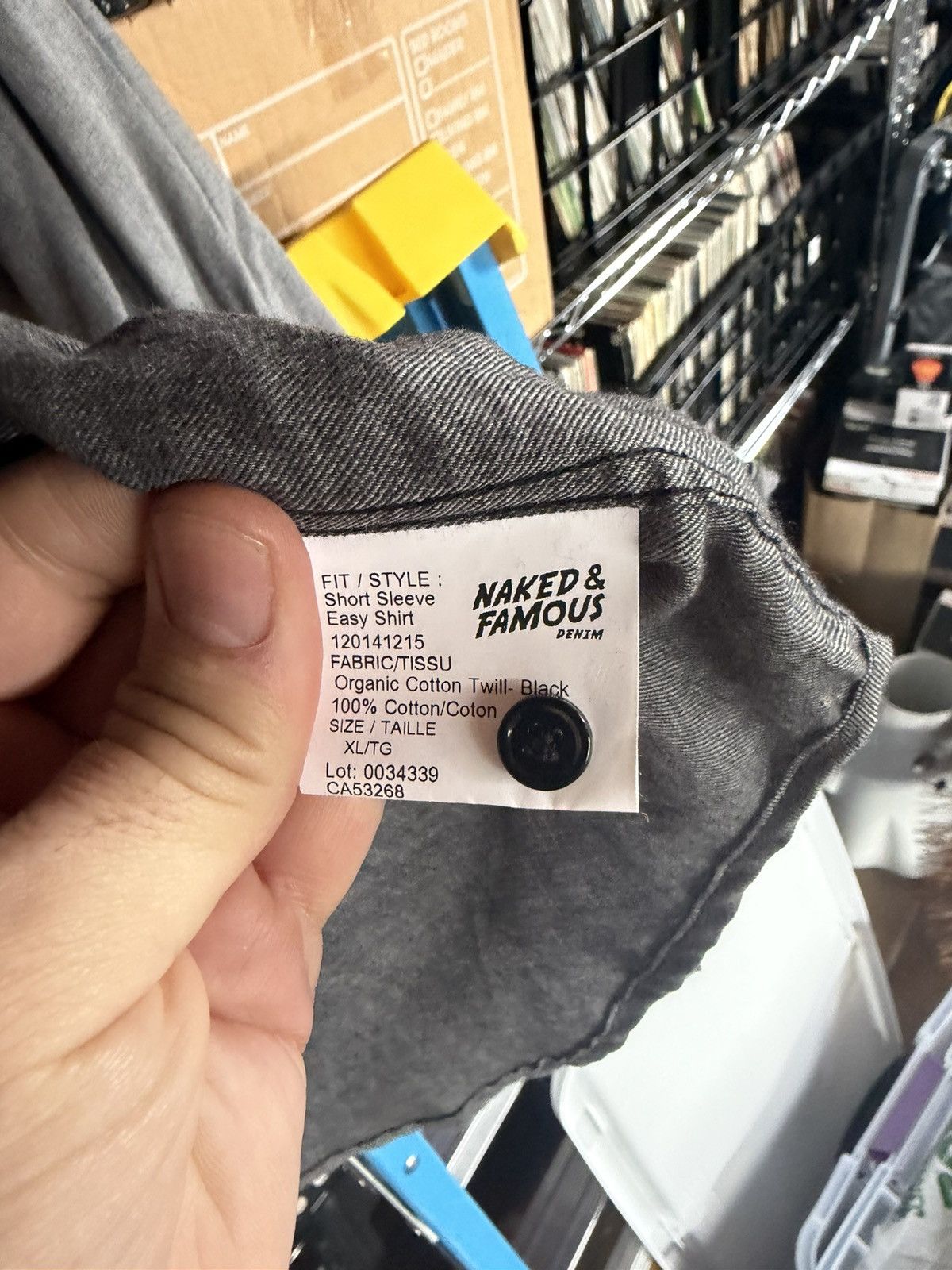 Naked & Famous Naked & Famous Easy Shirt XL Soft Flannel Disco’d Color Grey Size US XL / EU 56 / 4 - 5 Thumbnail