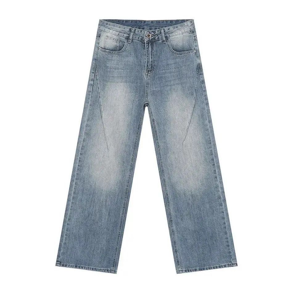Japanese Brand Retro loose wide leg casual jeans Size US 32 / EU 48 - 5 Thumbnail