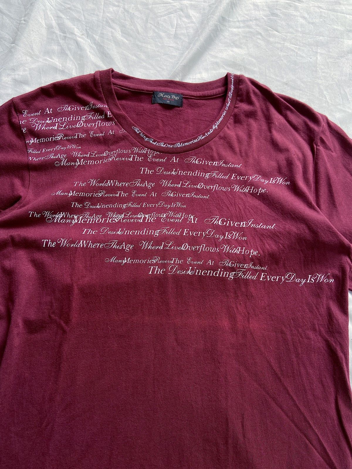 Beauty Beast JAPANESE MENS BIGI POEM TEE Size US L / EU 52-54 / 3 - 3 Thumbnail