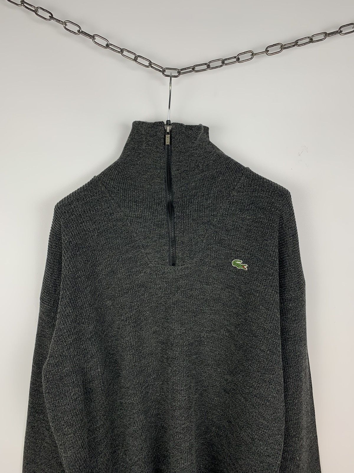 Lacoste Vintage Lacoste Men's 1/3 Zip Sweater Gray Size XXL 90's Size US XXL / EU 58 / 5 - 3 Thumbnail