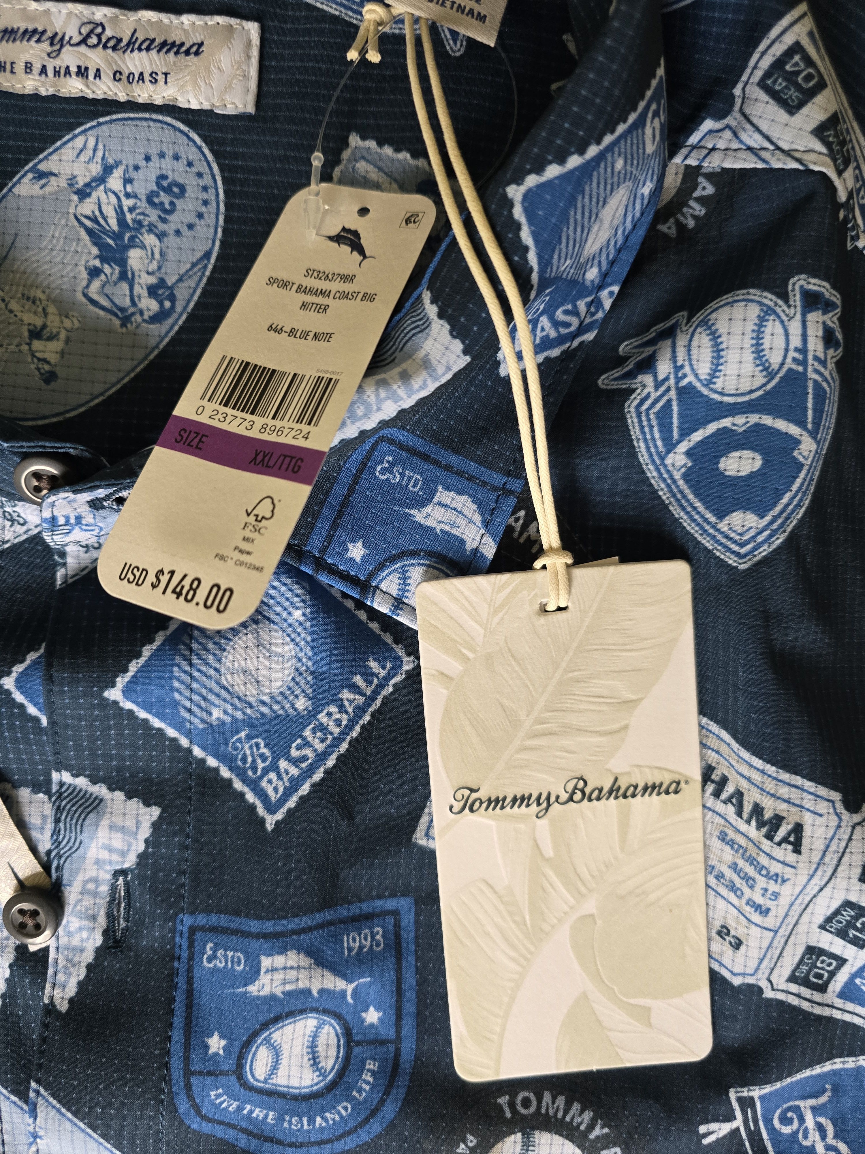 Tommy Bahama Tommy Bahama Baseball Paradise League Button Up Shirt New Size US XXL / EU 58 / 5 - 3 Thumbnail