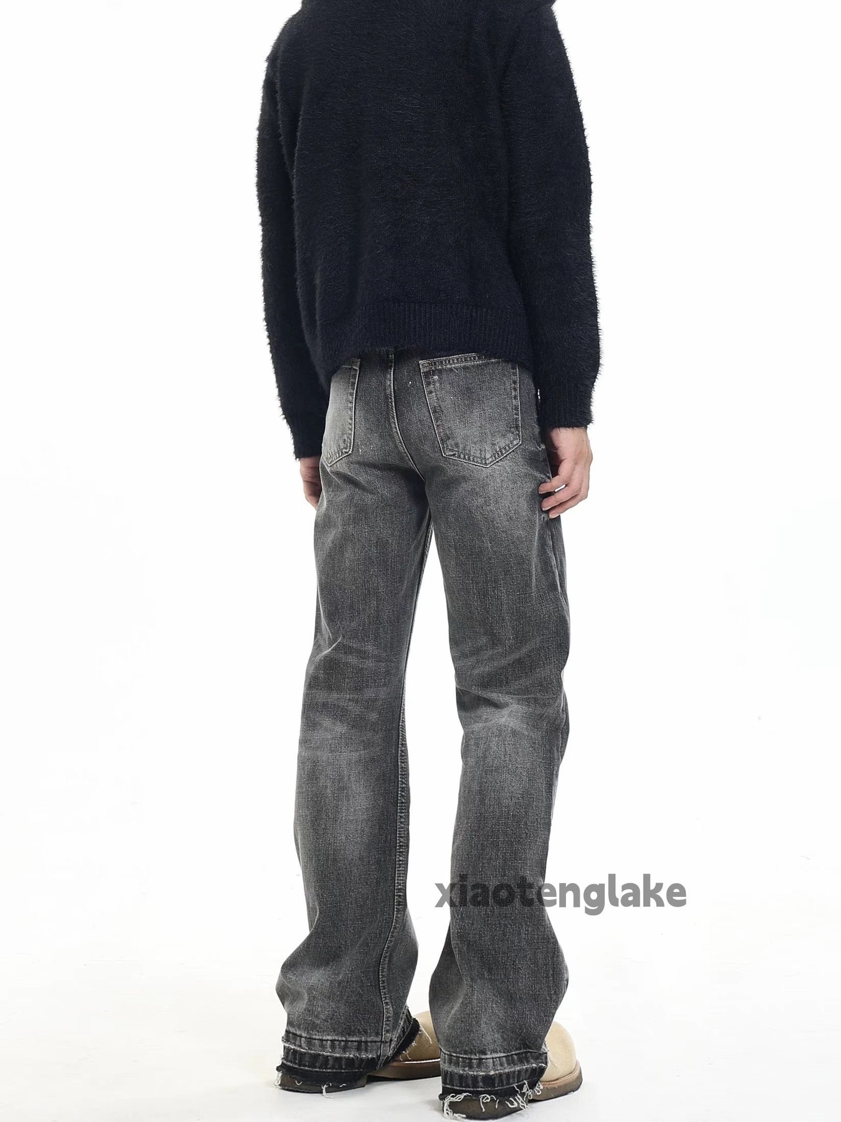 Jean × Vintage washed faded cleanfit yuppie bootcut punk flared jeans Size US 32 / EU 48 - 6 Thumbnail