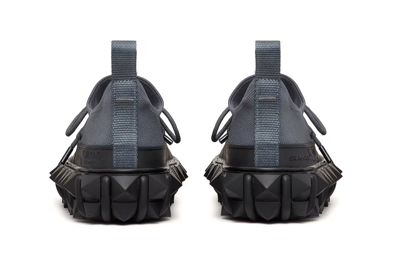 Valentino o1y0525 Low-Top Sneakers in Black/Lead Size US 8.5 / EU 41-42 - 3 Thumbnail