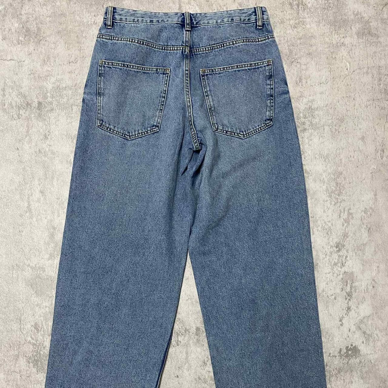Other Blue high-waisted wide-leg denim jeans #skaterstyle Size 34" / US 12 / IT 48 - 1 Thumbnail