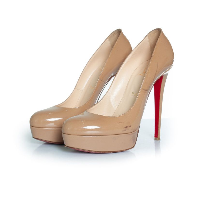 Christian Louboutin Christian Louboutin, Beige Bianca pumps Size US 10 / IT 40 - 2 Thumbnail