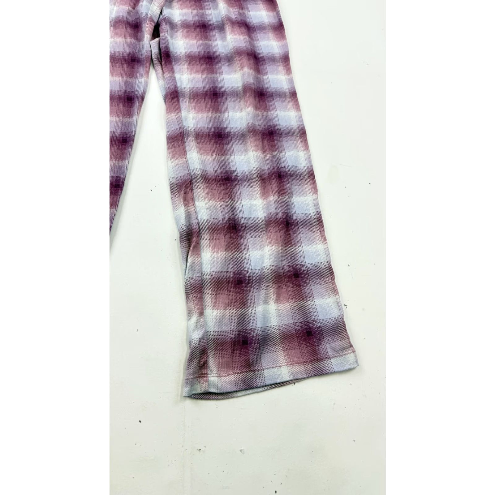 Eddie Bauer Eddie Bauer Pants Womens Small Purple Pink Plaid Sleepwear Lounge Pajama Bottoms Size 28" / US 6 / IT 42 - 2 Thumbnail
