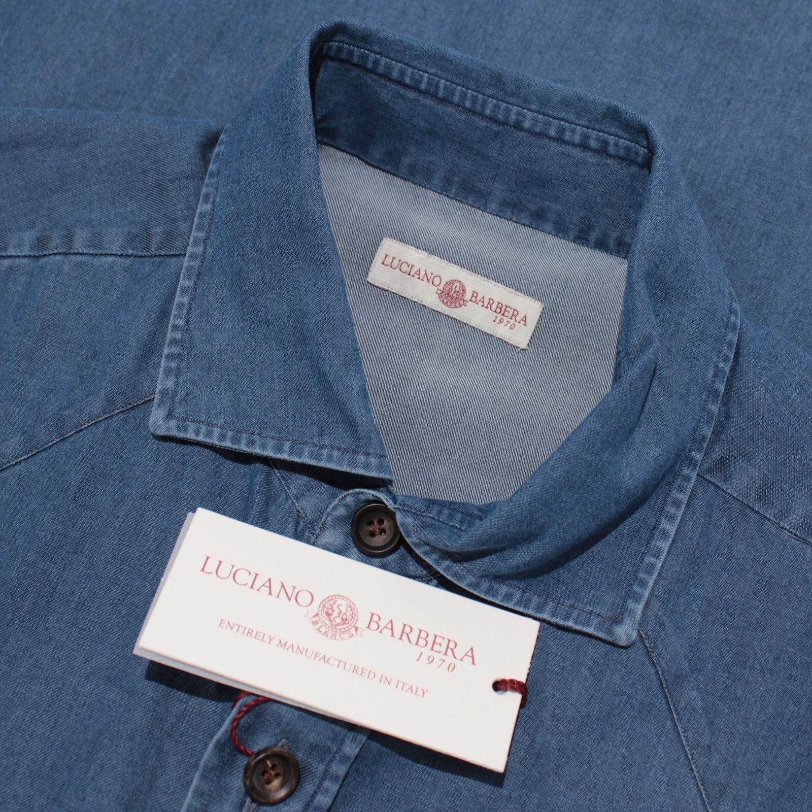 Luciano Barbera Luciano Barbera New with tags Shirt Size L US In Blue Size US L / EU 52-54 / 3 - 1 Thumbnail