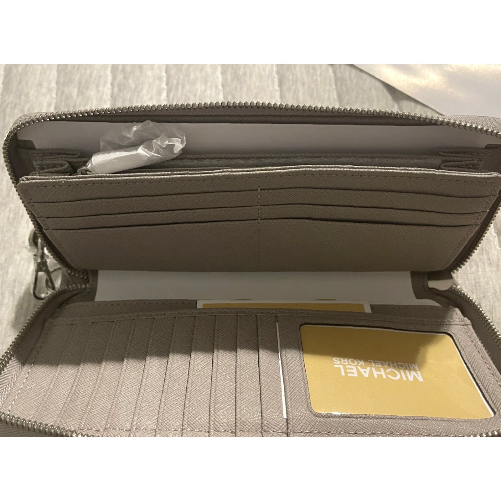 Michael Kors MICHAEL KORS Wallet Saffiano Leather Continental Women Gray Size ONE SIZE - 2 Thumbnail