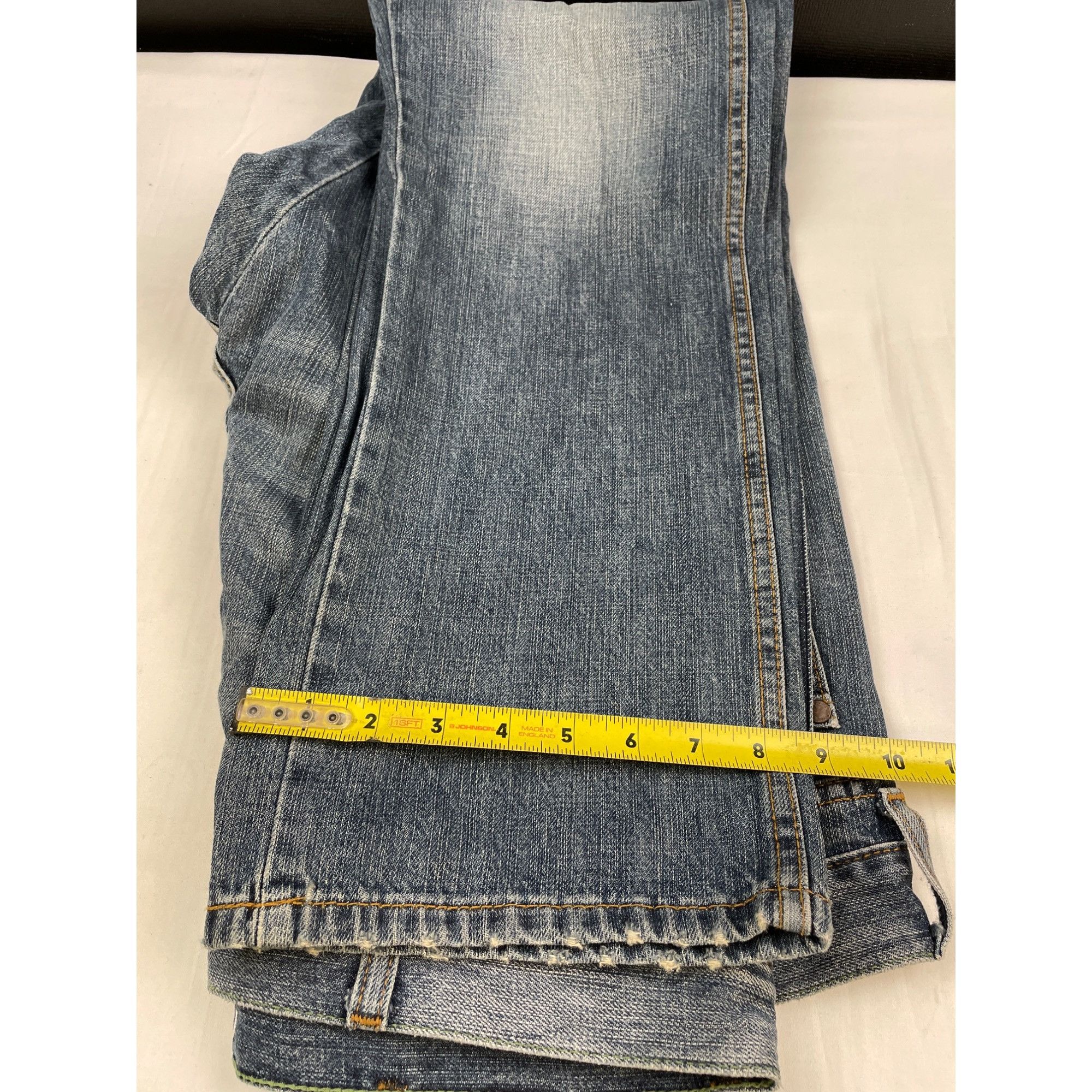 Wrangler Wrangler Men's Blue Jeans Slim Straight 36 x 34 SKU 4575 Size US 36 / EU 52 - 7 Thumbnail