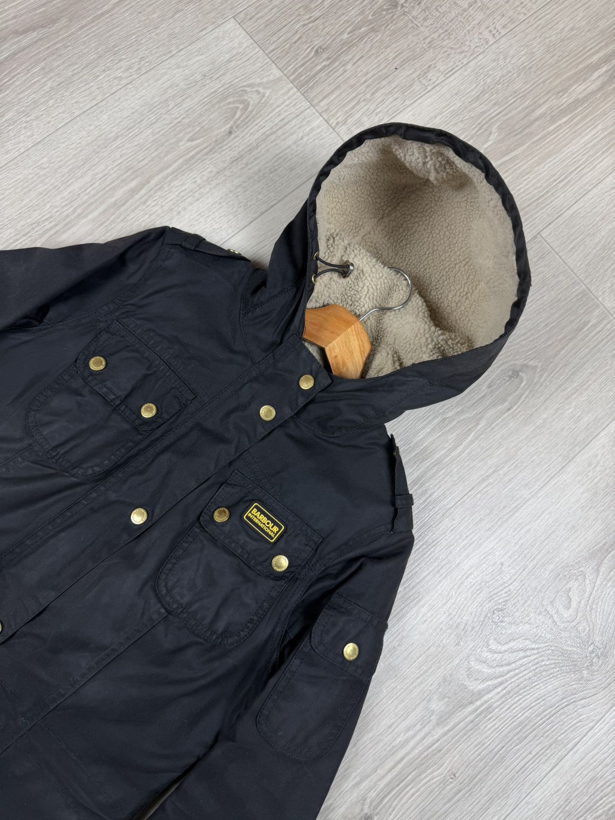 Barbour Barbour International Flywheel Wax Parka Jacket Women Size 8 Size S / US 4 / IT 40 - 2 Thumbnail