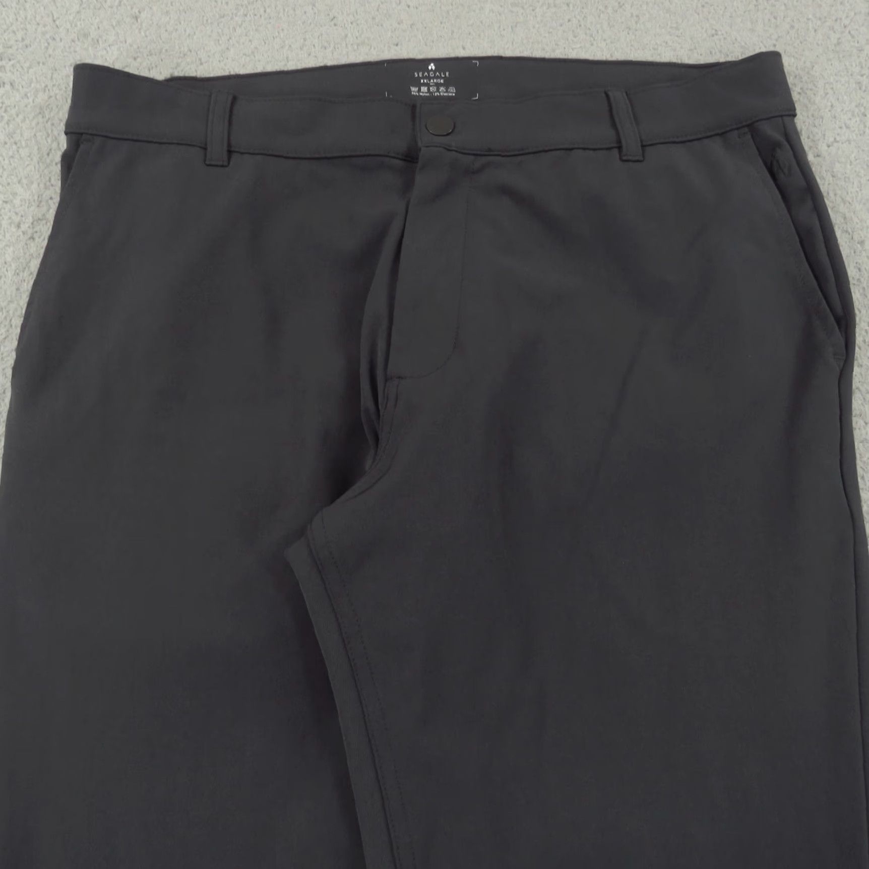 Vintage Seagale Pants Mens XXL Grey Performance Chinos Stretch Trouser 36x27 Straight 5-Pocket Logo Zipper Flat Front Regular Branded Clothing? Size US 39 - 2 Thumbnail