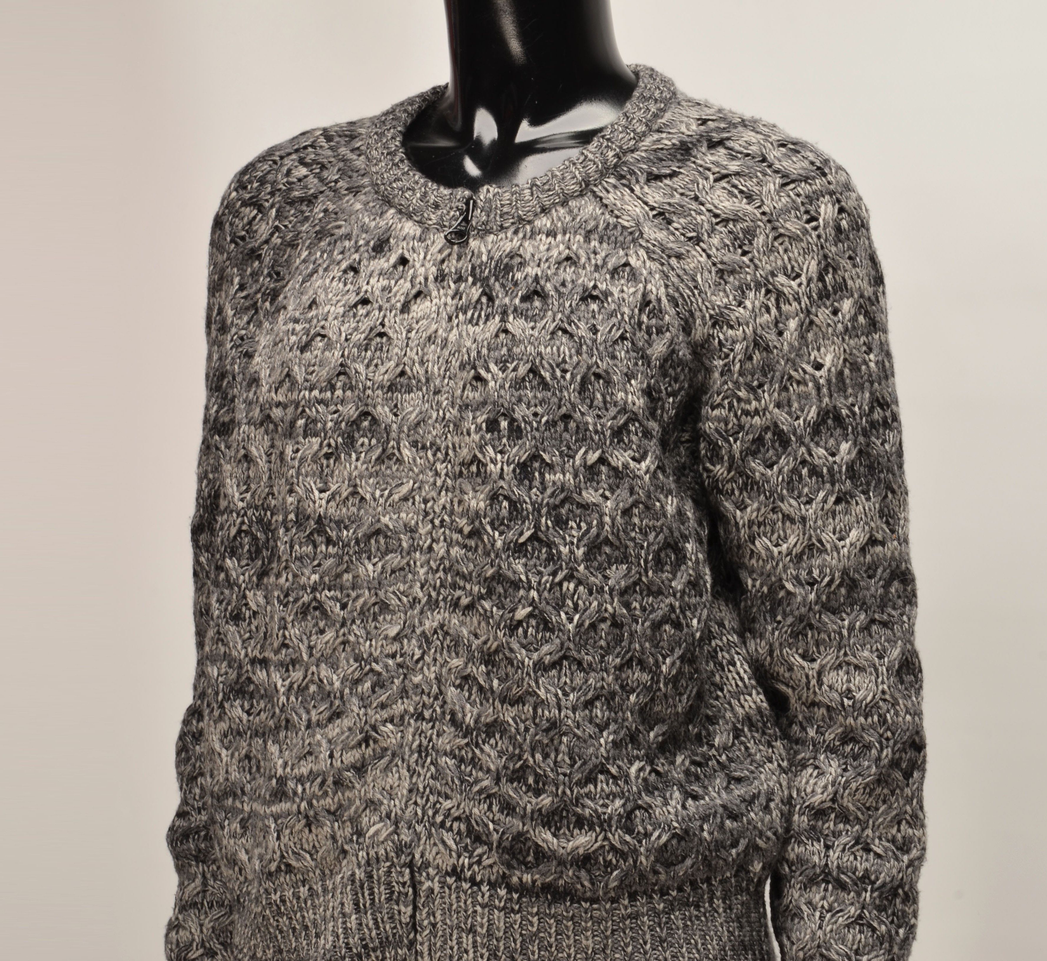 Isabel Marant Isabel Marant Merino Wool Full Zip Chunky Knit Sweater Size S / US 4 / IT 40 - 2 Thumbnail