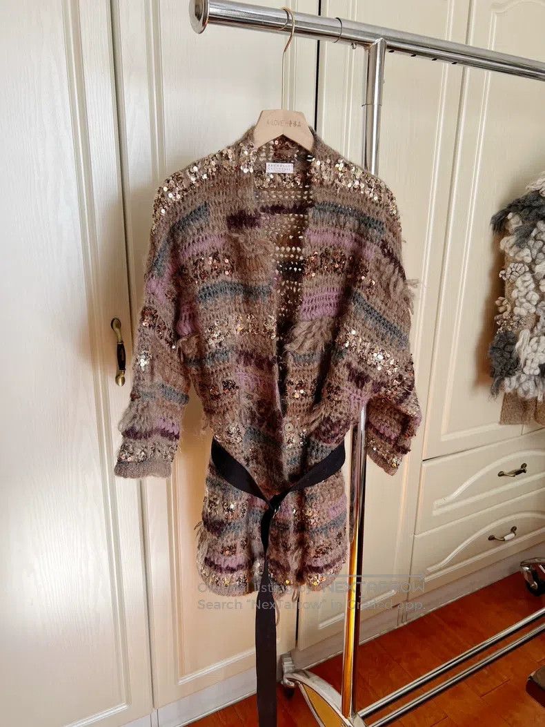 Brunello Cucinelli Brunello Cucinelli Colorful Sequin Jacket Size M / US 6-8 / IT 42-44 - 2 Thumbnail
