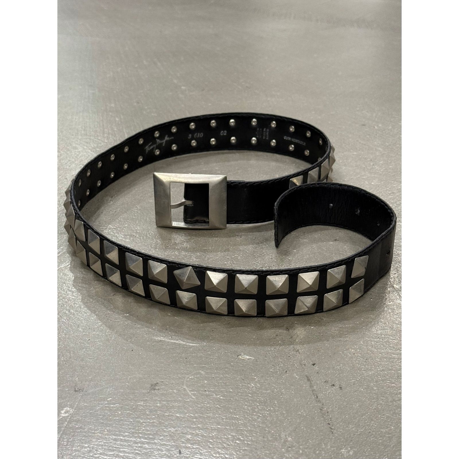 Thierry Mugler 2000s Thierry Mugler studded leather belt Size ONE SIZE - 3 Thumbnail