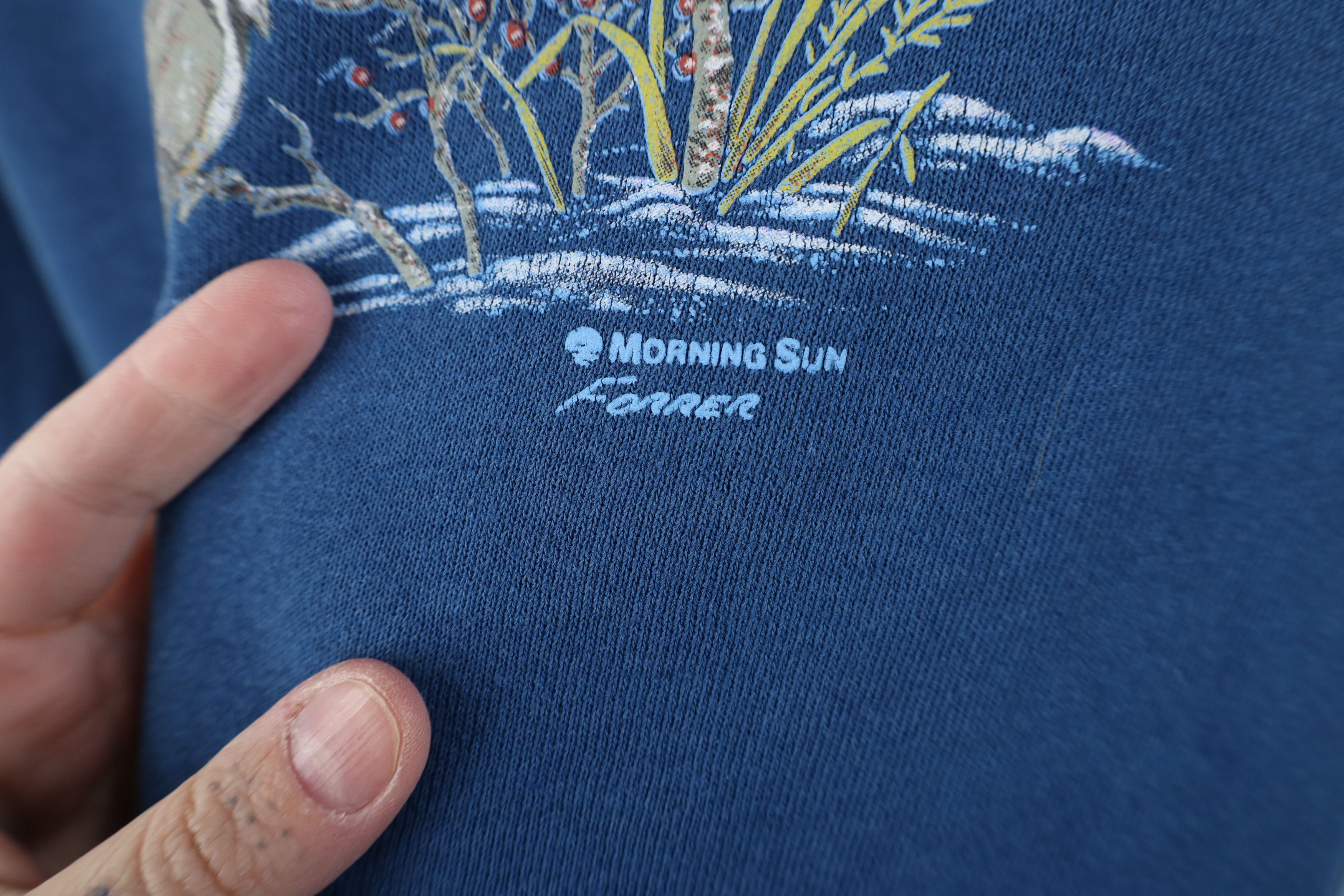 Vintage Vintage 90s Streetwear Winter Farmhouse Bird Sweatshirt USA Size L / US 10 / IT 46 - 8 Thumbnail