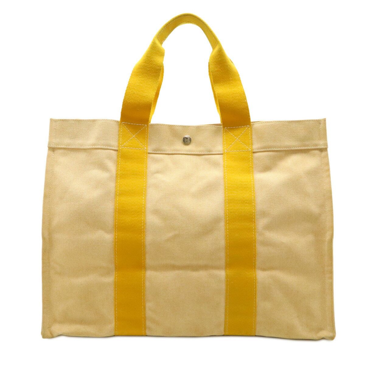 Hermes Hermes Bora Bora Gm Toilash Tote Bag Canvas Tote Bag in Yellow, Women's