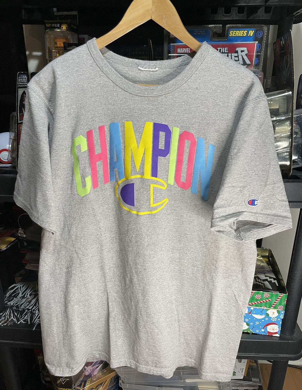 Champion Vintage Y2K Champion Logo Spellout T-shirt Size US XL / EU 56 / 4 - 1 Thumbnail